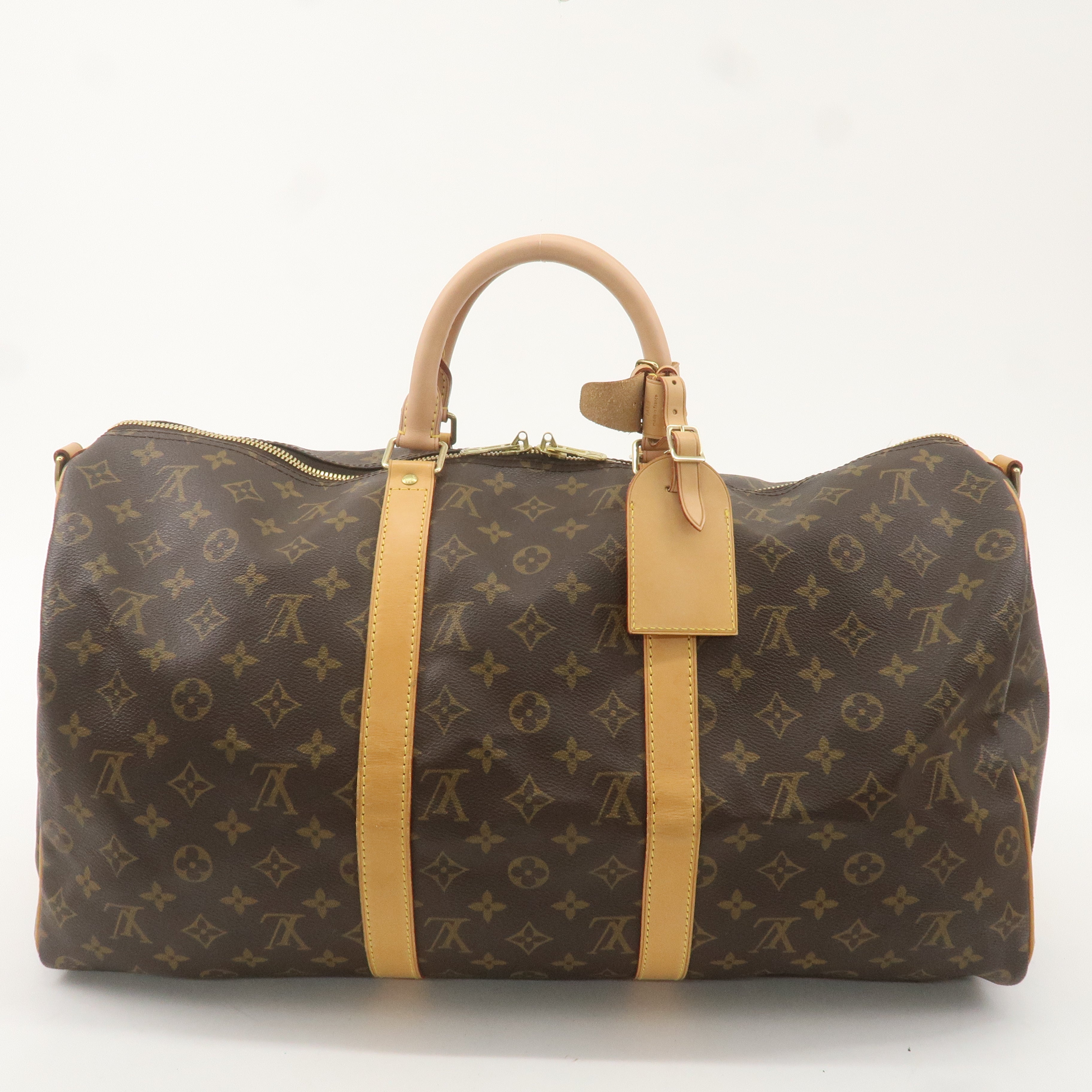 Louis Vuitton Monogram Keep All Bandouliere 50 Boston Bag M41416