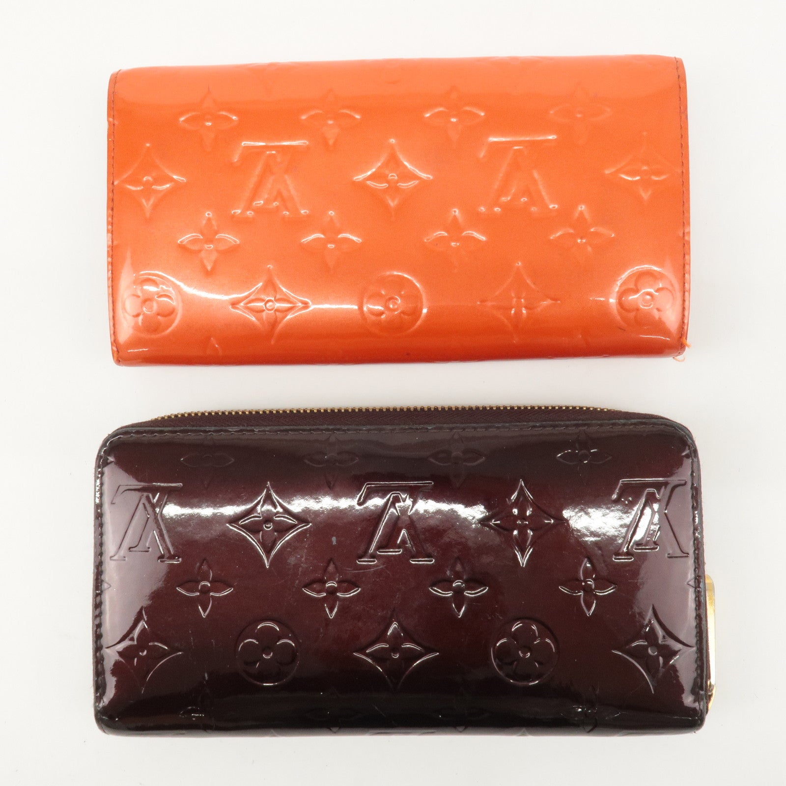 Louis Vuitton Monogram Vernis Set of 2 Long Wallet M93522 M91739