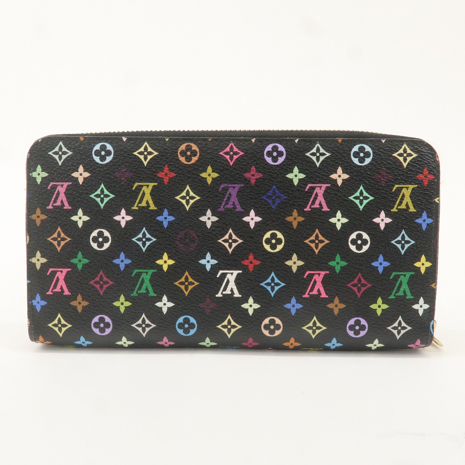 Louis Vuitton Monogram Multi Color Zippy Wallet Noir M60244