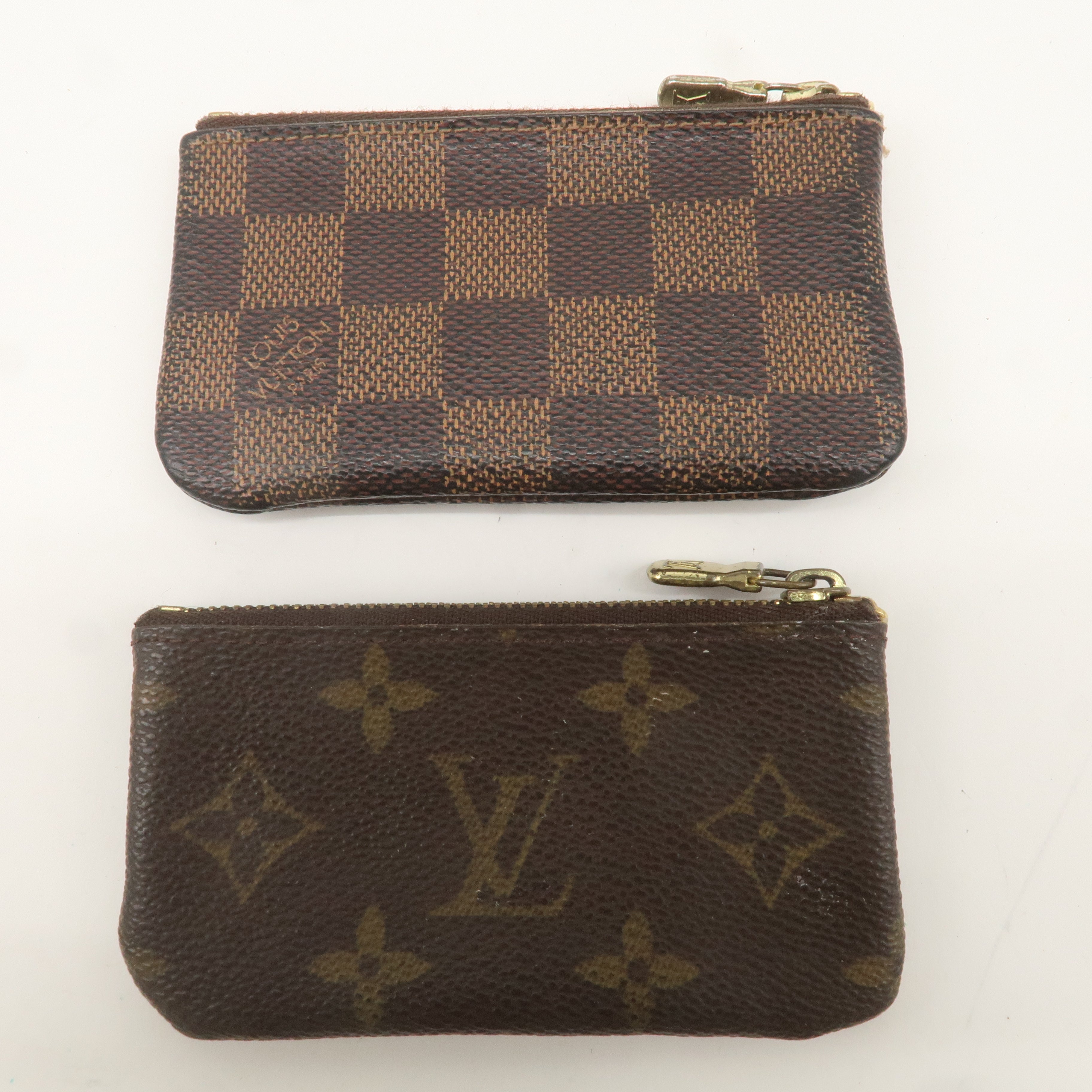 Louis Vuitton Monogram Damier Set of 2 Pochette Cles N62658 M62650