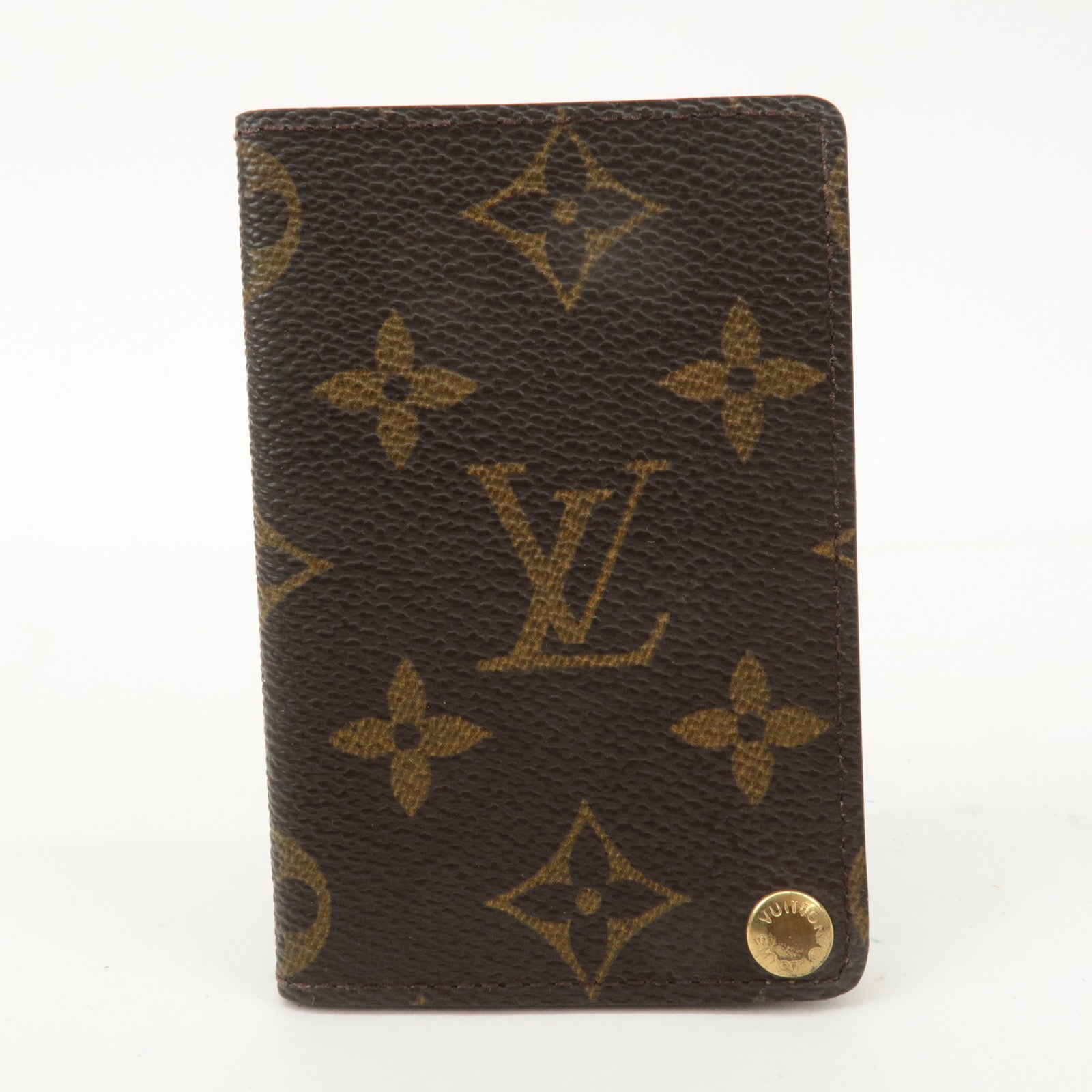 Louis Vuitton Monogram Porte Cartes Credit Pression Brown M60937