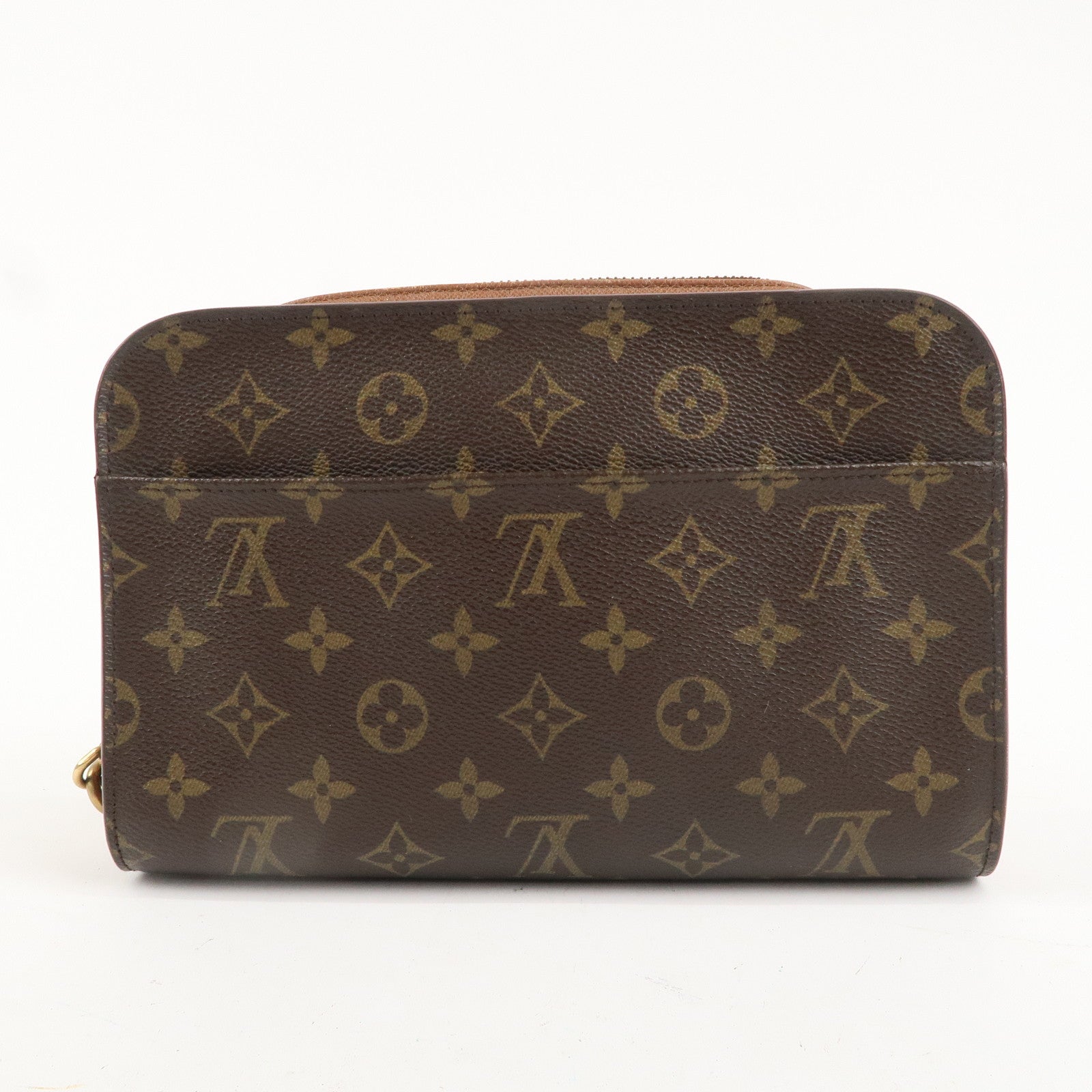 Louis Vuitton Monogram Orsay Clutch Bag Pouch Brown M51790