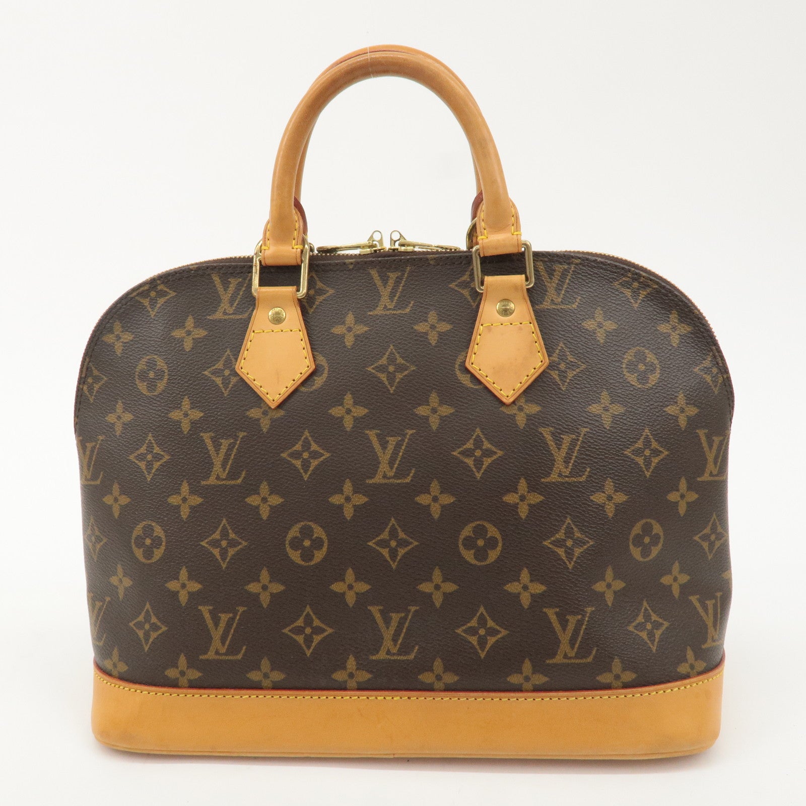 Louis Vuitton Monogram Alma Hand Bag Brown M51130