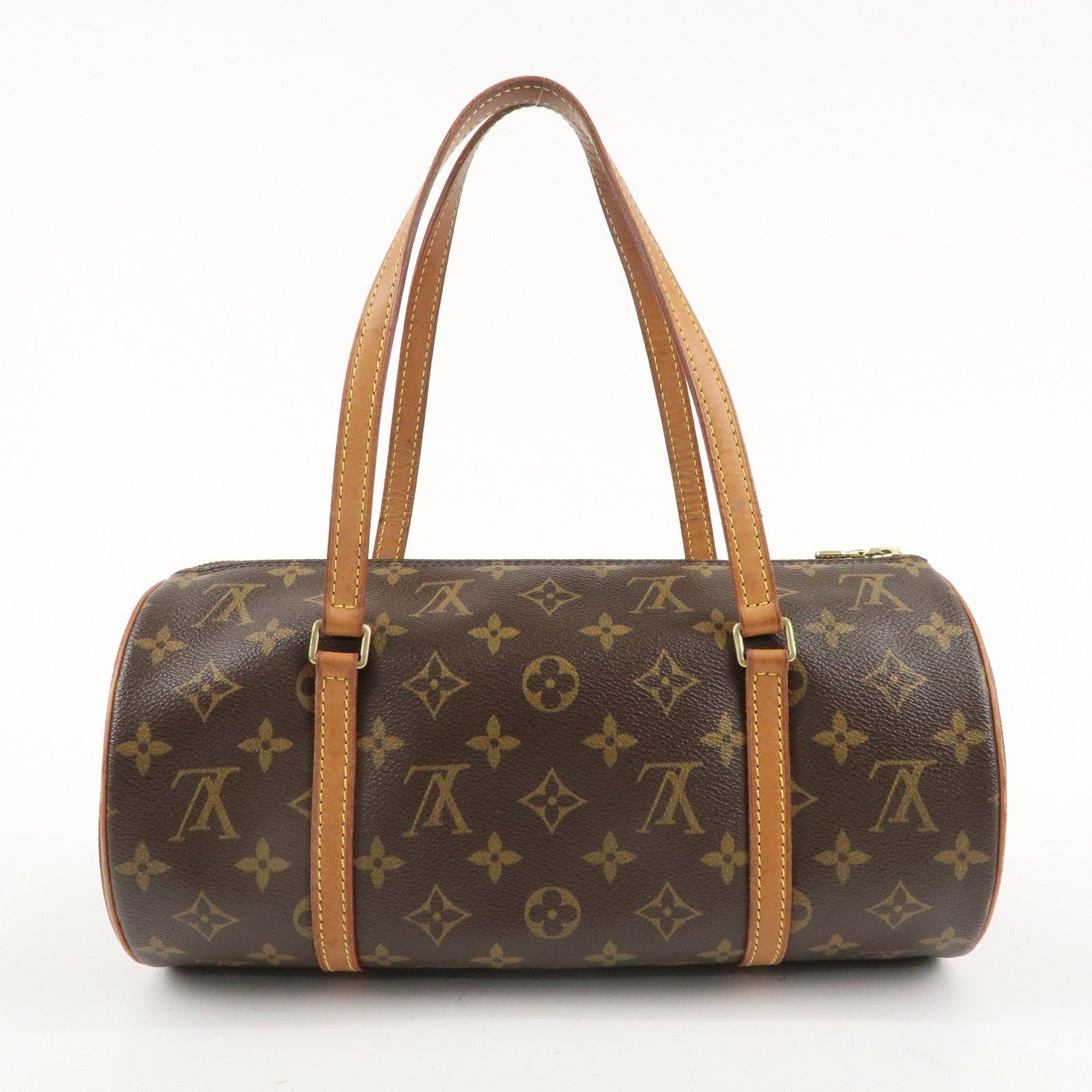 Louis Vuitton Monogram Papillon 30 Hand Bag Brown M51385