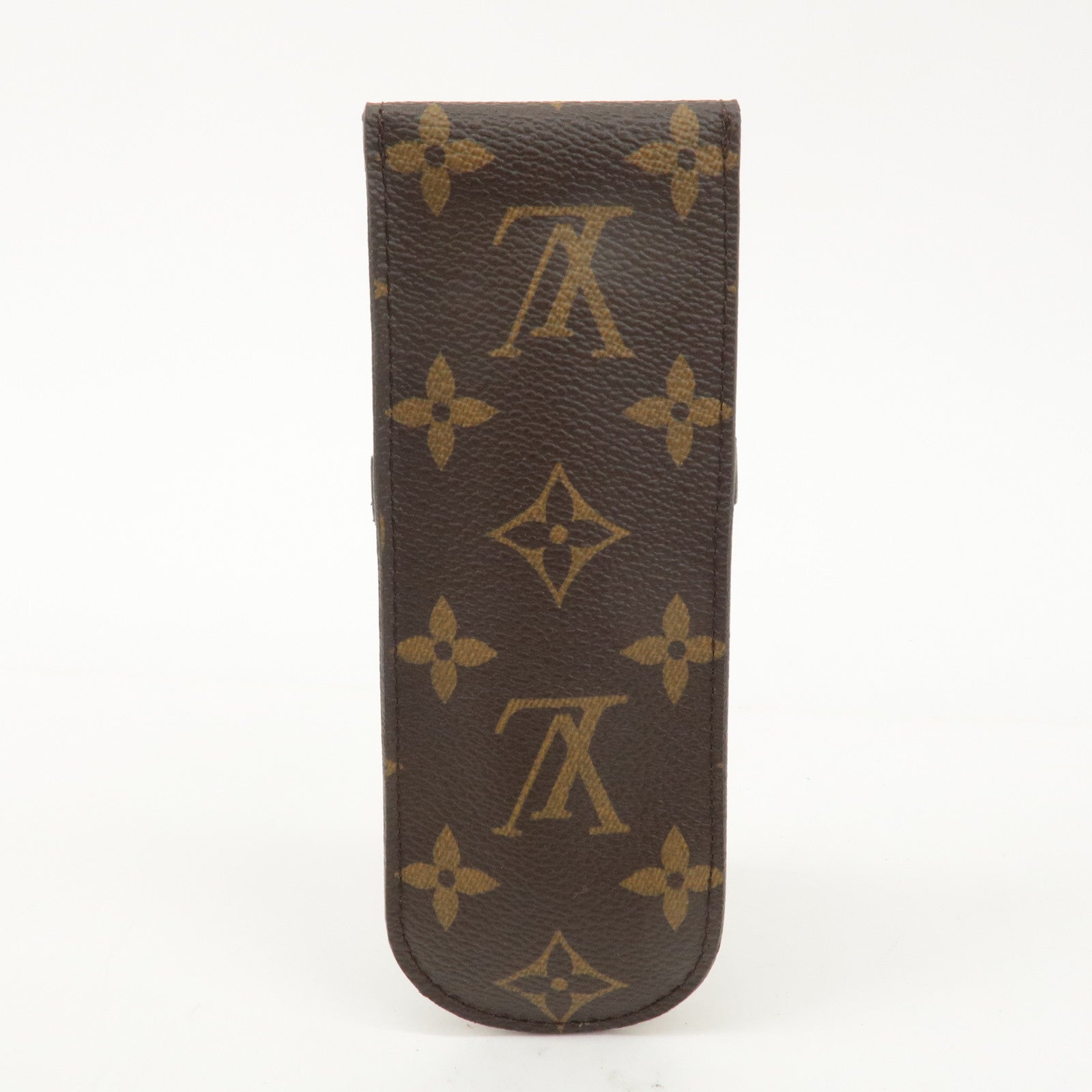 Louis Vuitton Monogram etui stylo Pen Case Brown M62990