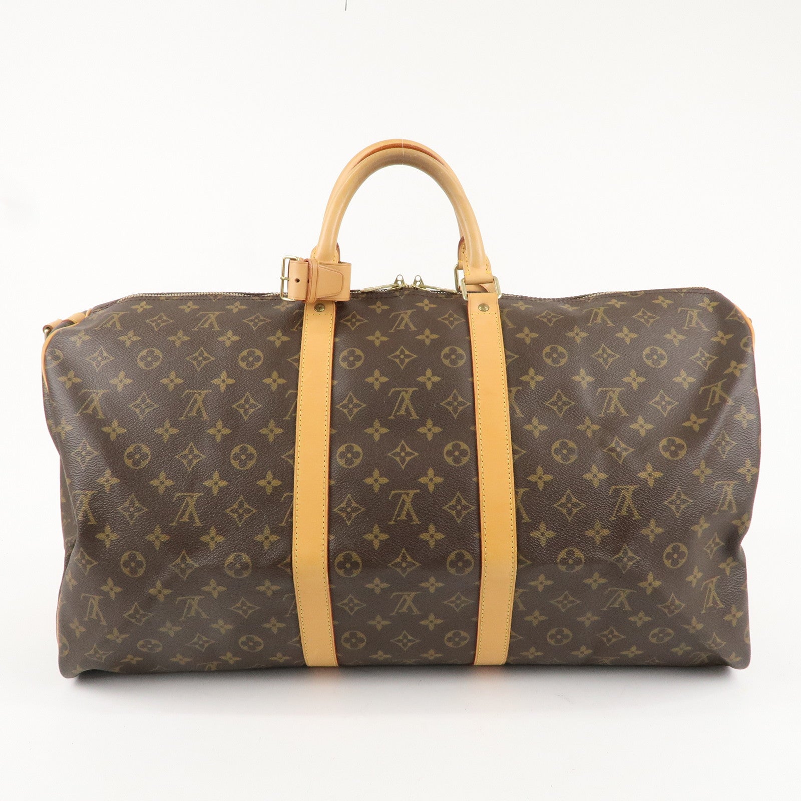 Louis Vuitton Monogram Keep All Bandouliere 55 Boston Bag M41414