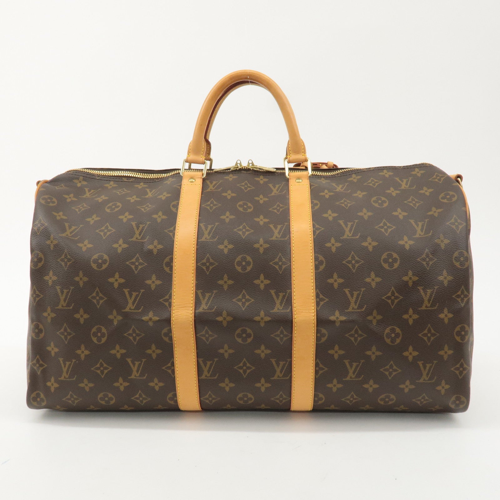 Louis Vuitton Monogram Keep All 50 Boston Bag Brown M41416