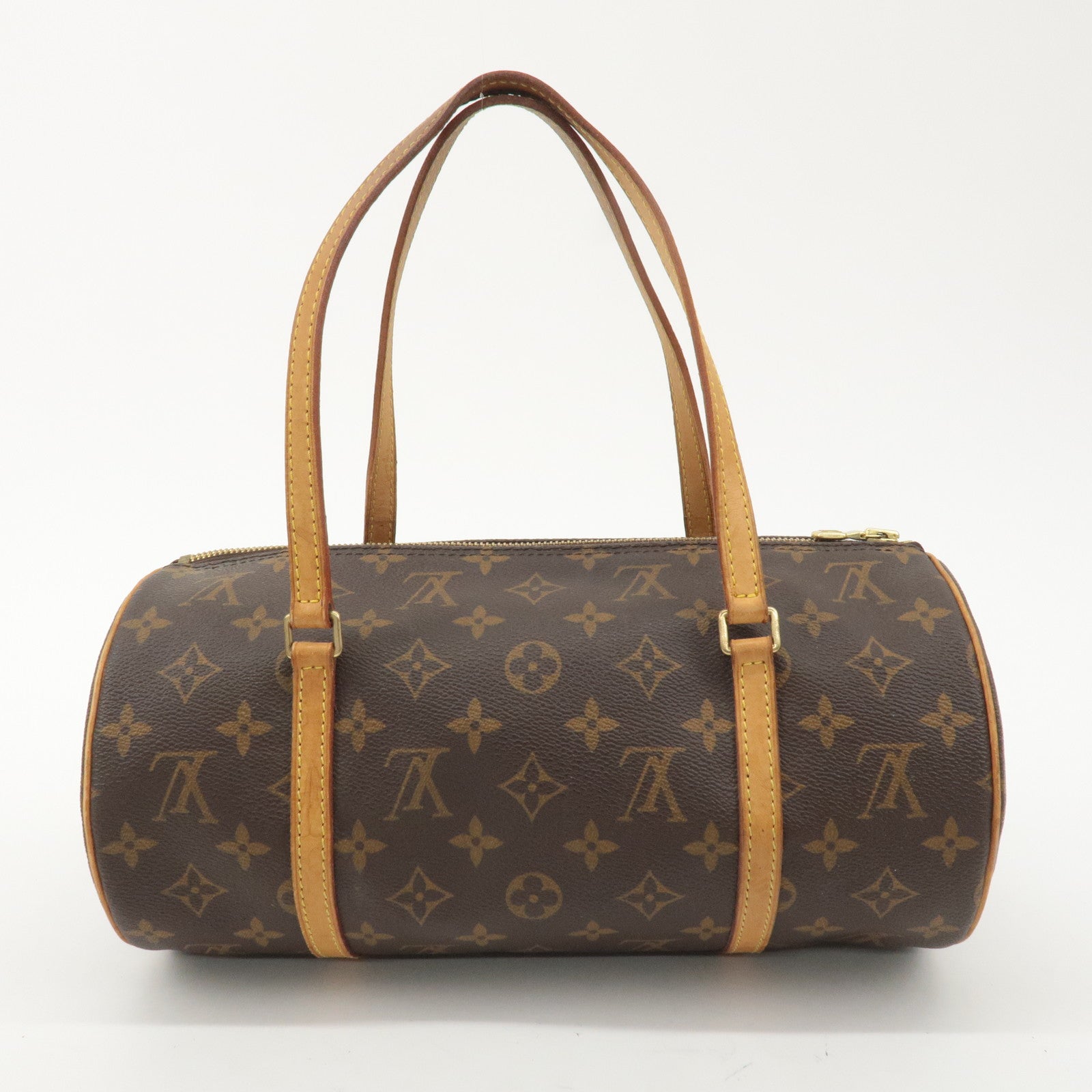 Louis Vuitton Monogram Papillon 30 Hand Bag New Style Brown M51385