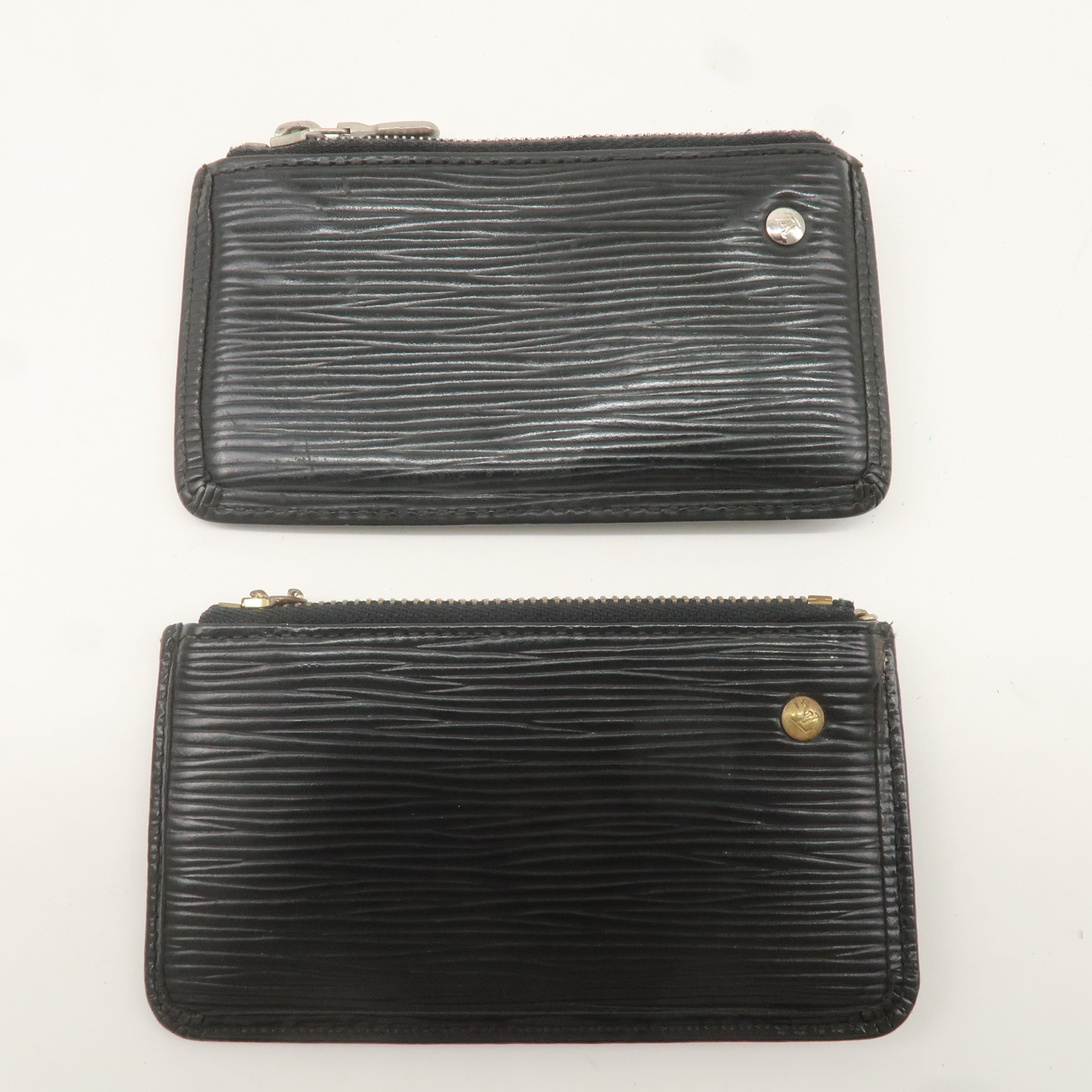 Louis Vuitton Epi Set of 2 Pochette Cles Coin Case Black M63802