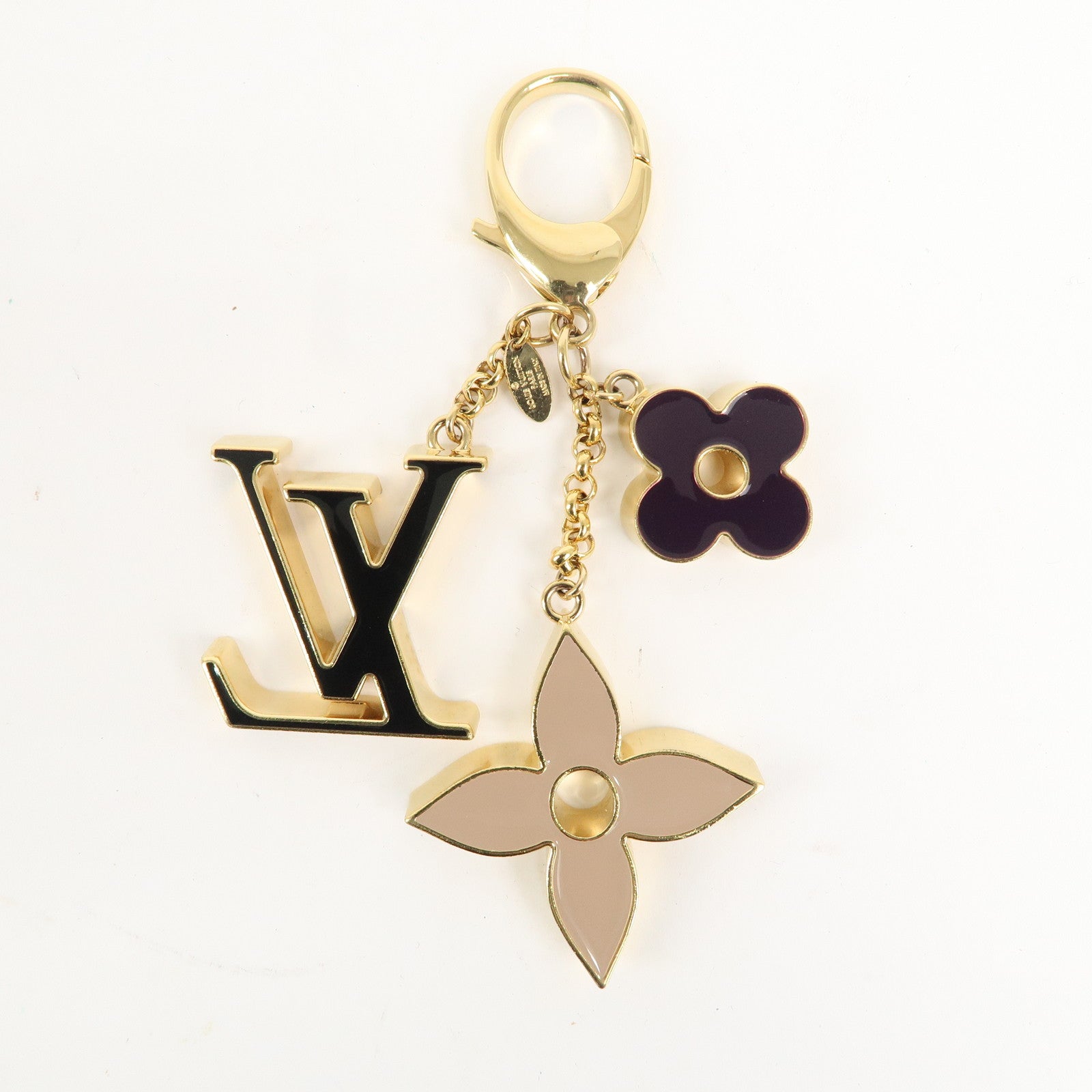 Louis Vuitton Fleur de Monogram Key Chain Bag Charm M67119