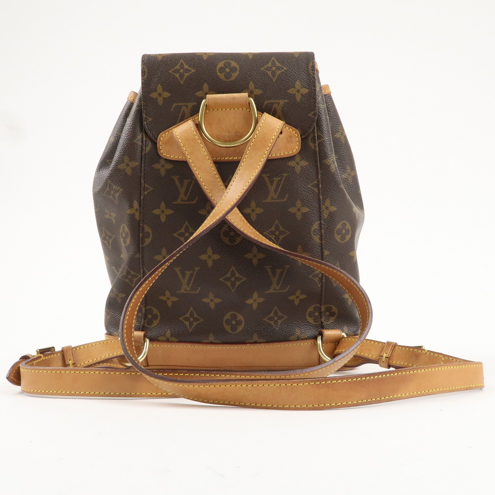 Louis Vuitton Monogram Montsouris MM Back Pack Bag Brown M51136