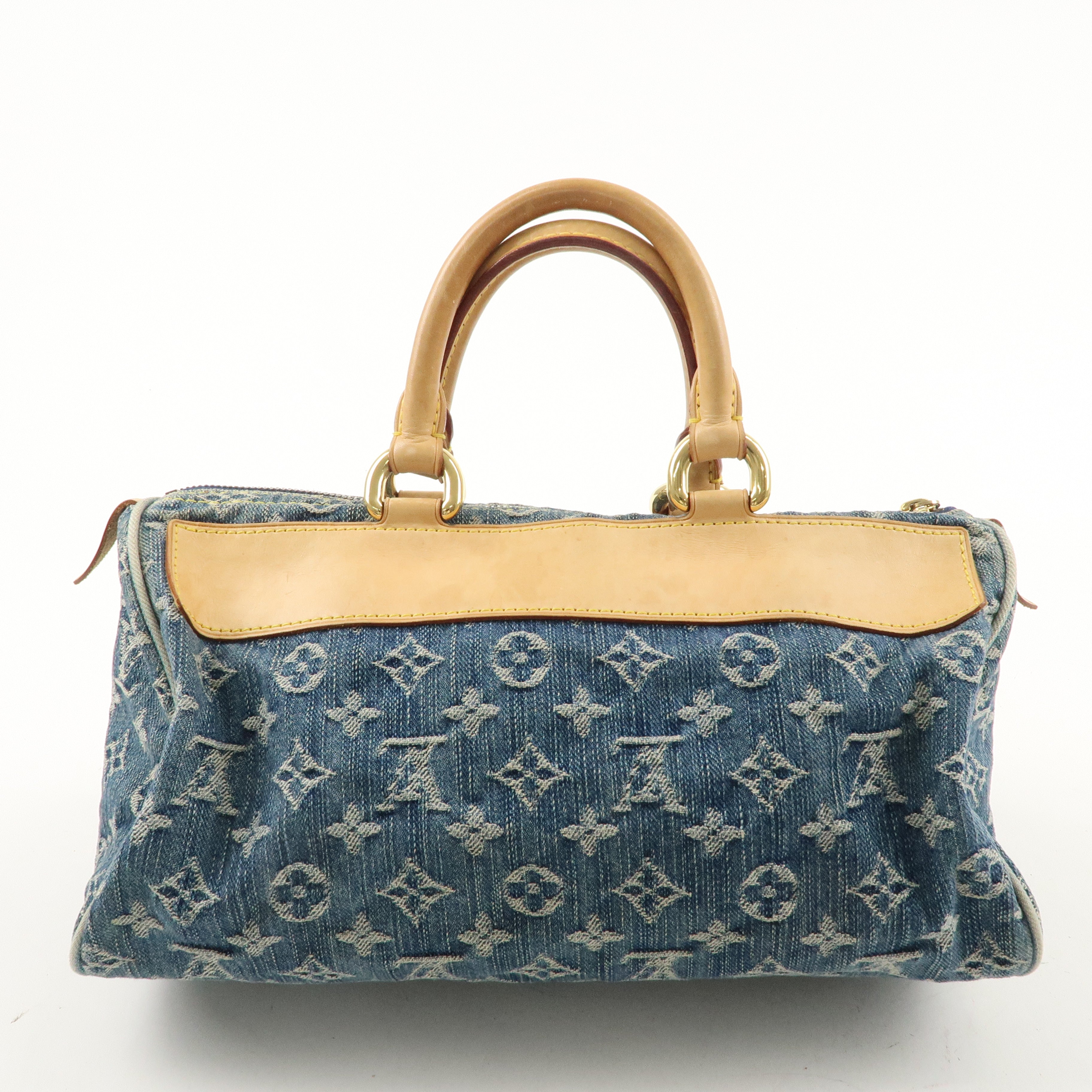 Louis Vuitton Monogram Denim Neo Speedy Boston Bag Blue M95019