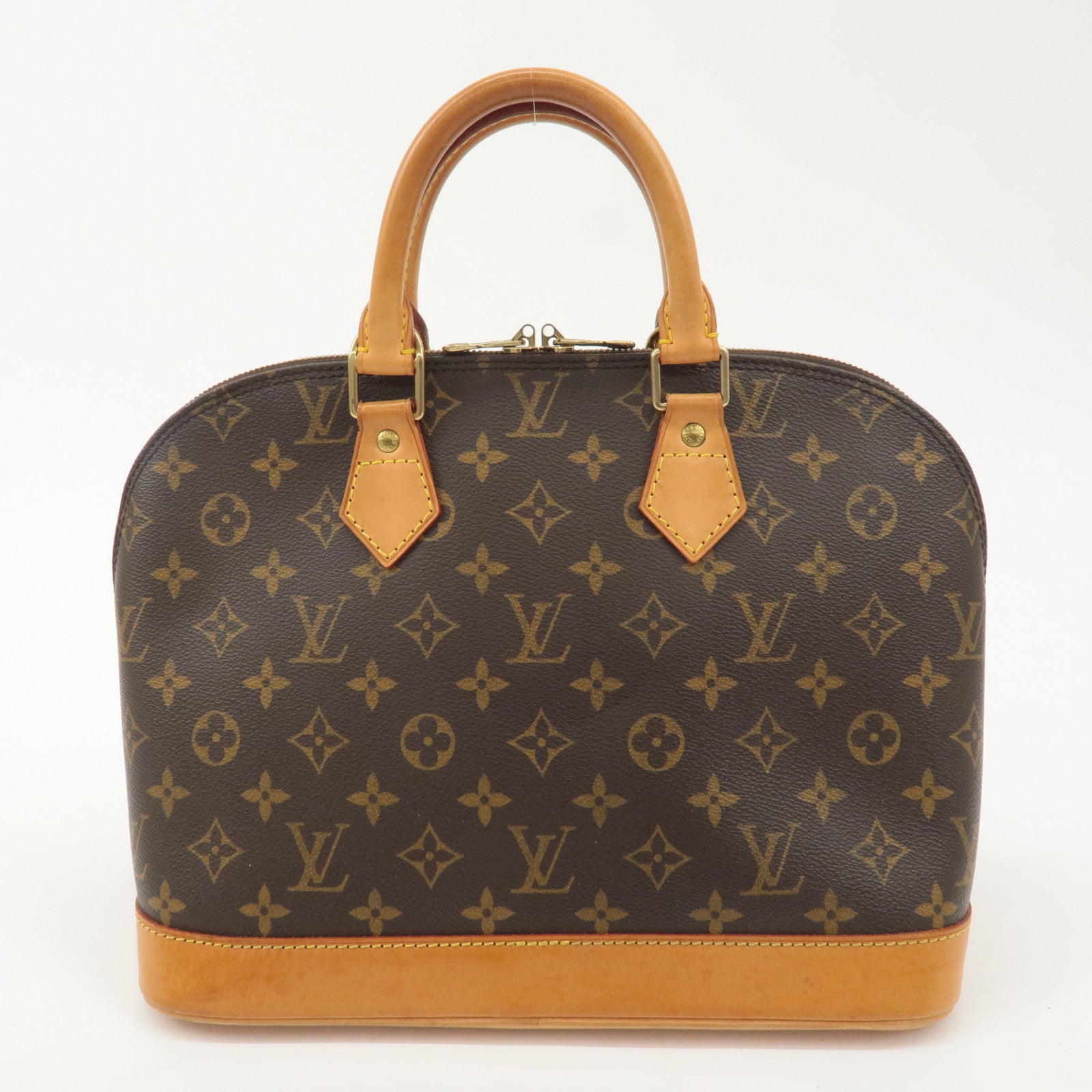 Louis Vuitton Monogram Alma Hand Bag Brown M51130