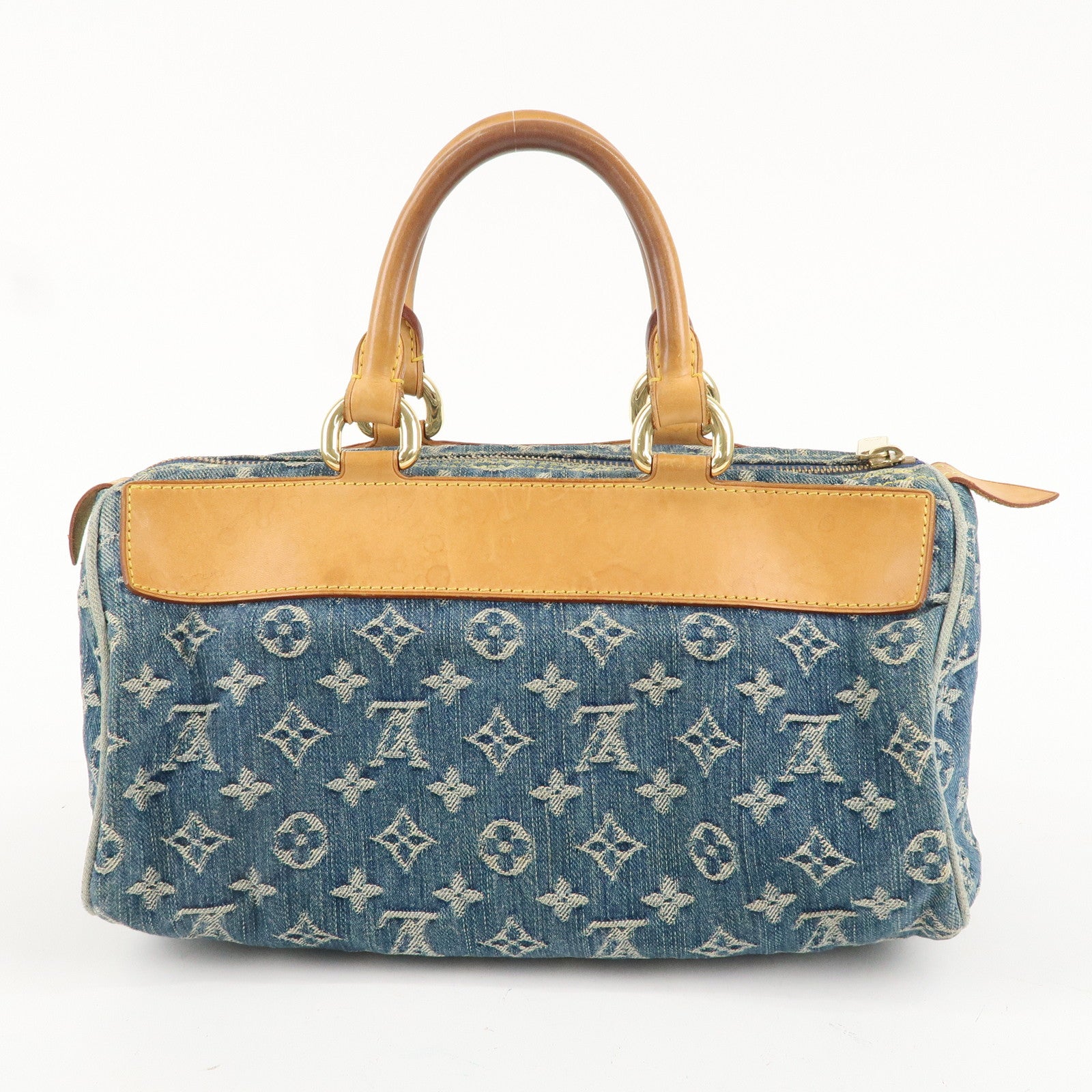 Louis Vuitton Monogram Denim Neo Speedy Boston Bag Blue M95019