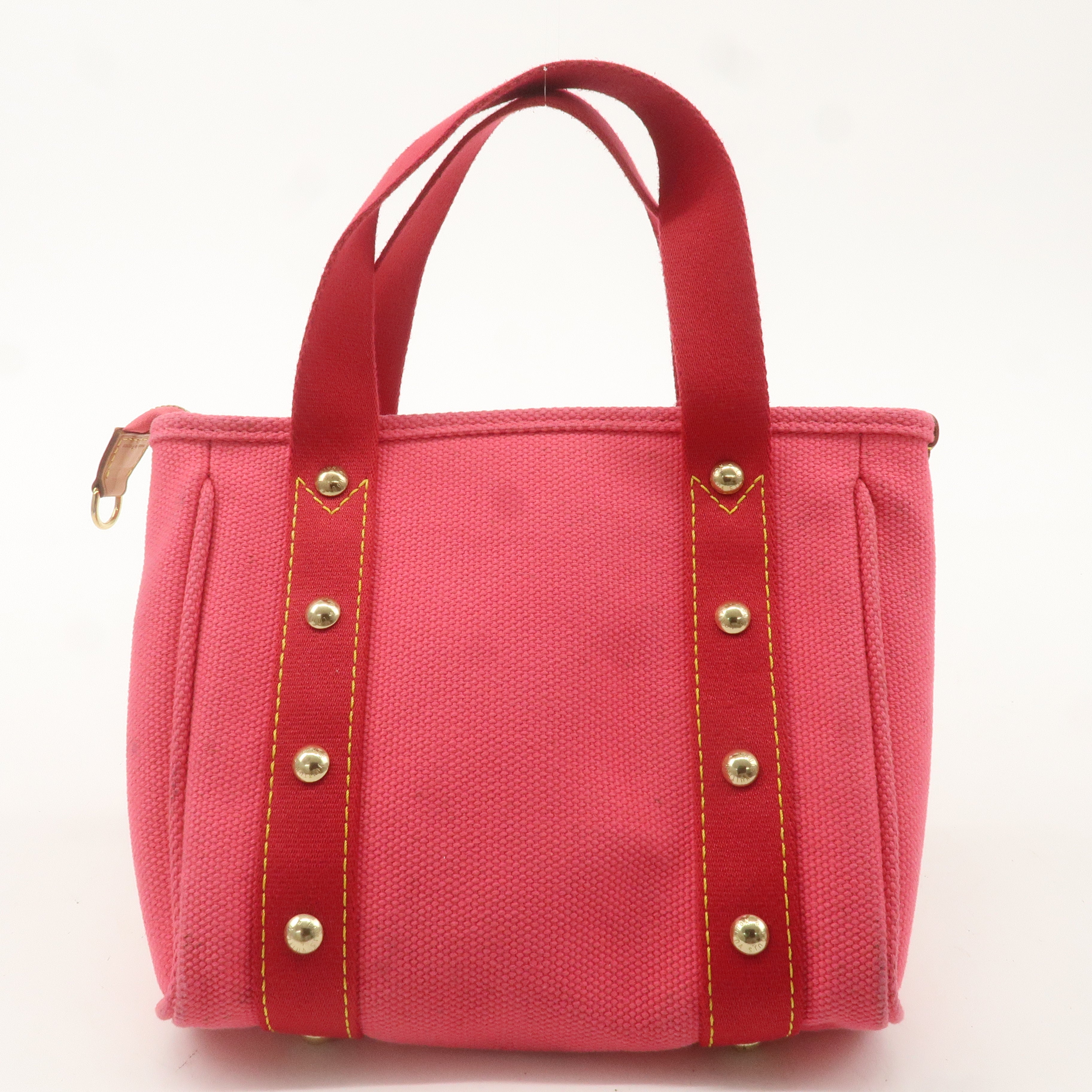 Louis Vuitton Antigua Cabas PM Tote Bag Hand Bag Rose M40088