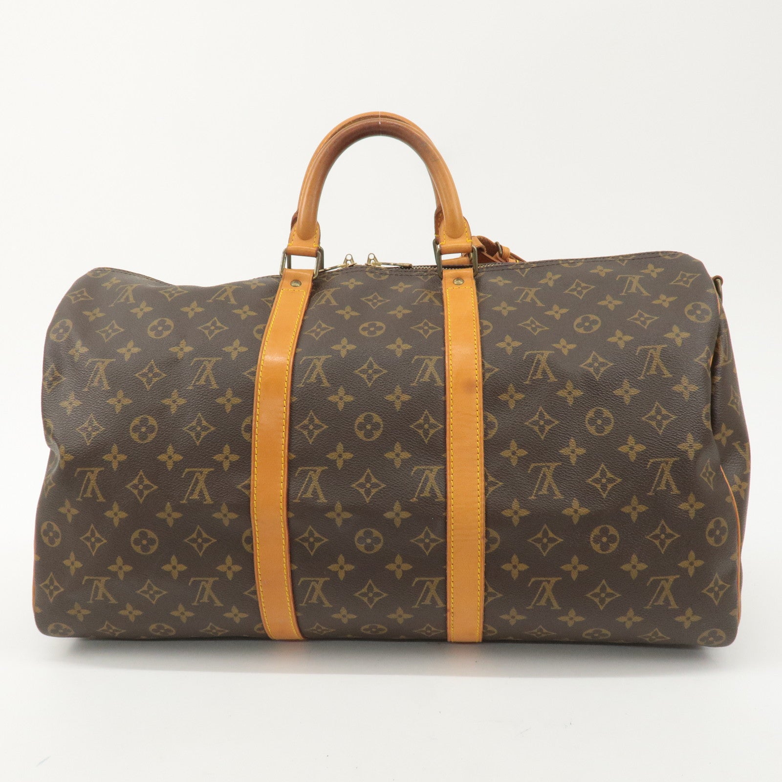 Louis Vuitton Monogram Keep All Bandouliere 50 Boston Bag M41416