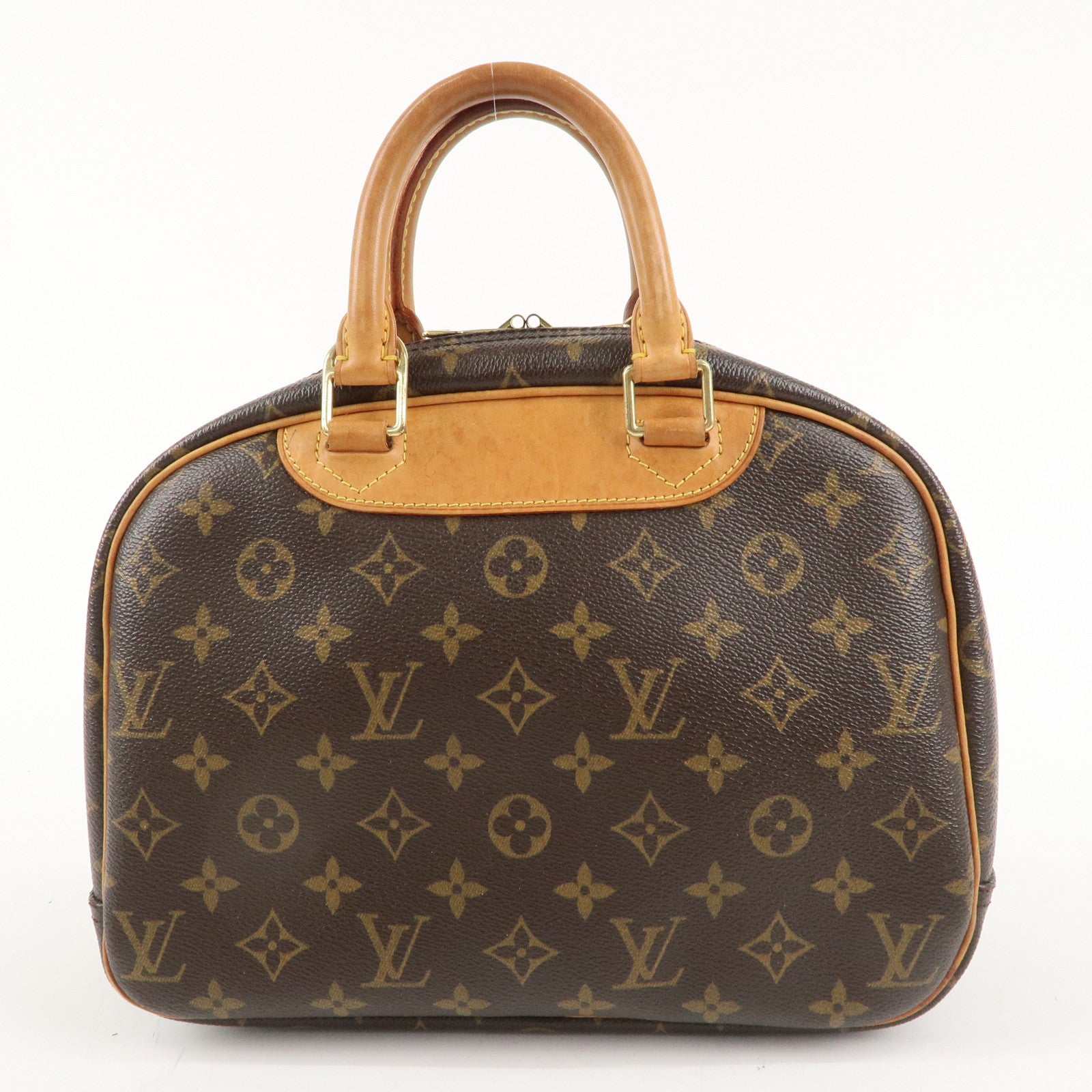 Louis Vuitton Monogram Trouville Hand Bag Brown M42228