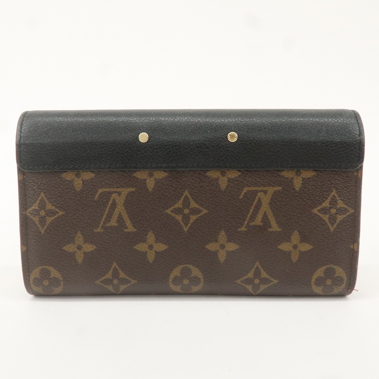 Louis Vuitton Monogram Portefeuille Pallas Wallet Noir M58415