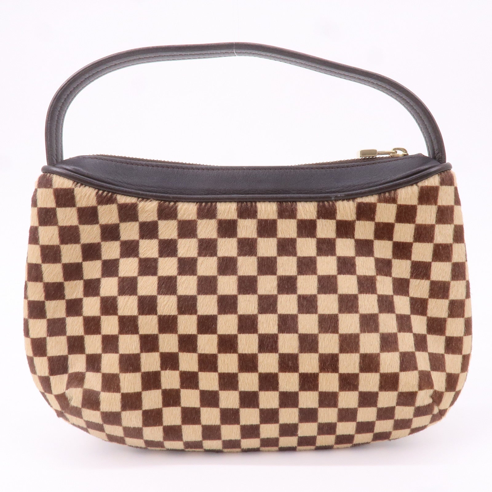 Louis Vuitton Damier Sauvage Tiger Hand Bag Brown M92132