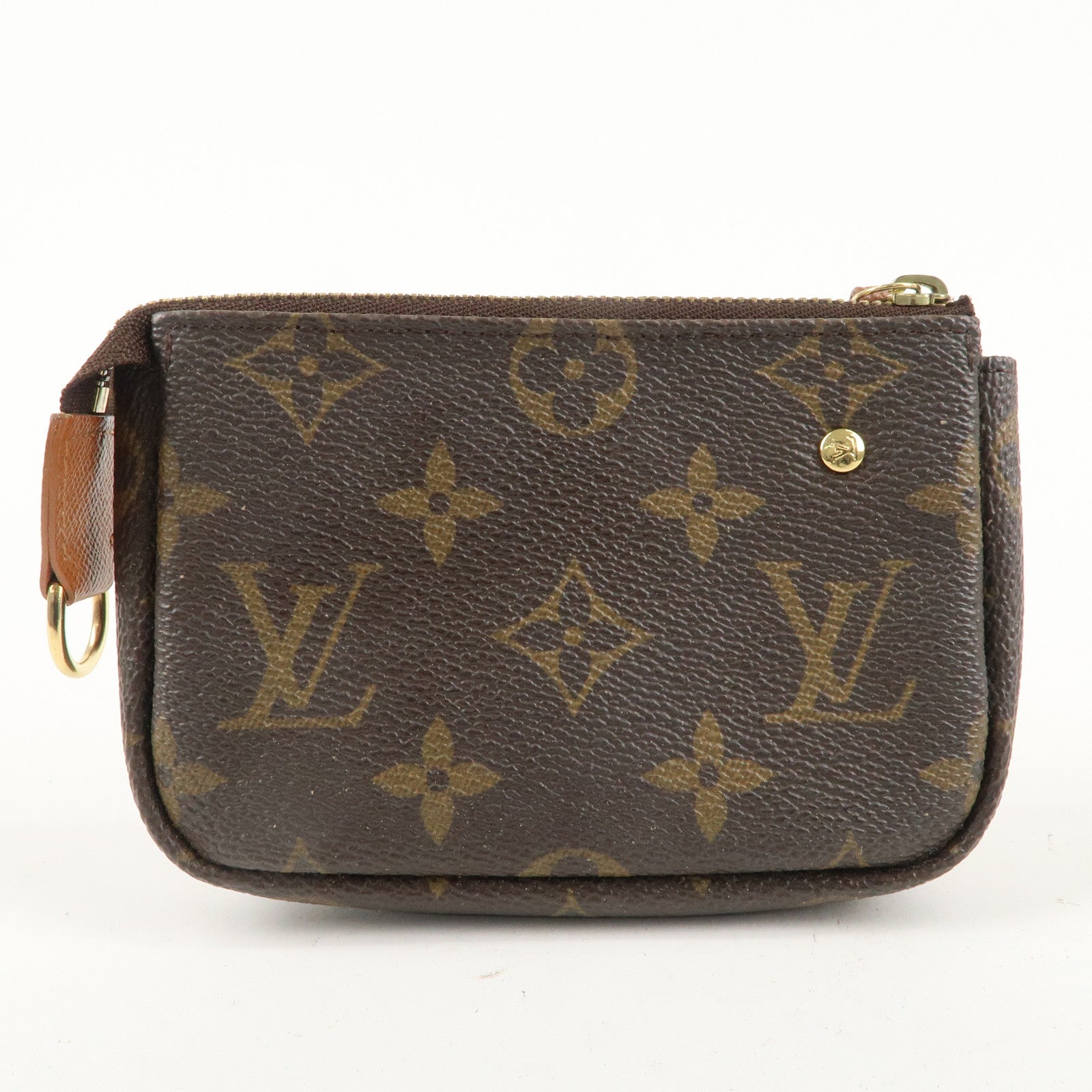 Louis Vuitton Monogram Label Collection Trousse Cles Brown M63800