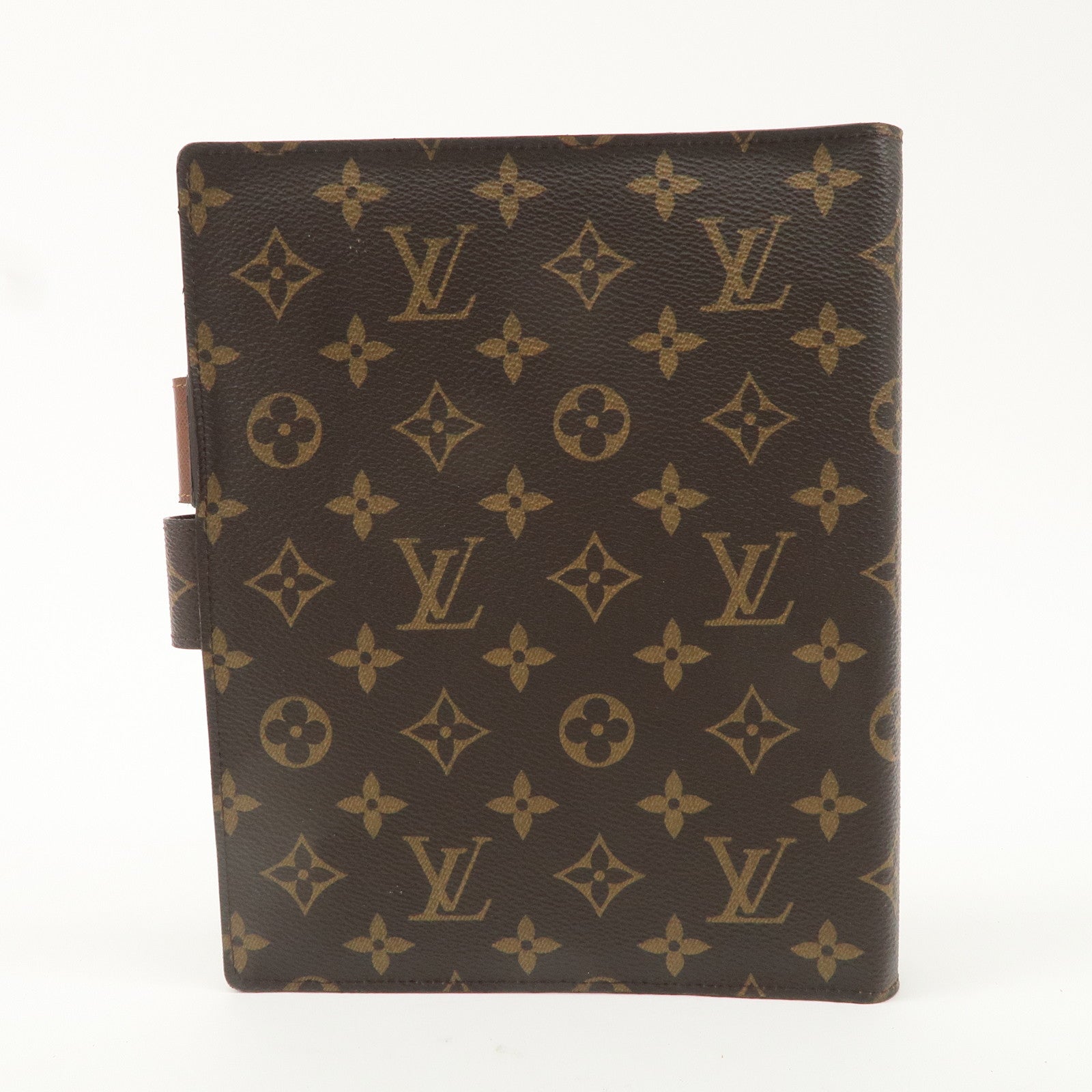 Louis Vuitton Monogram Agenda GM Planner Cover Brown R20106