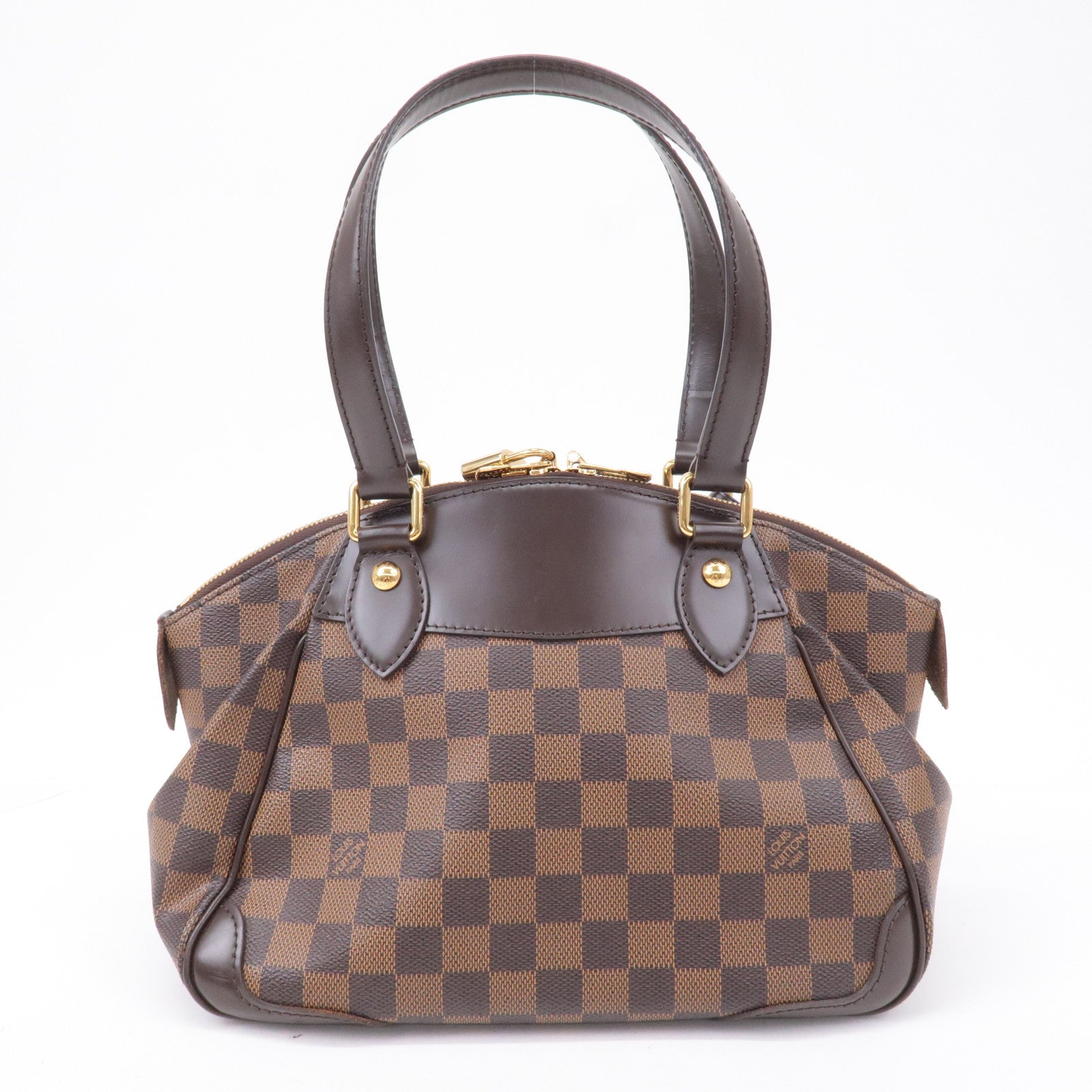 Louis Vuitton Damier Ebene Verona PM Hand Bag Brown N41117