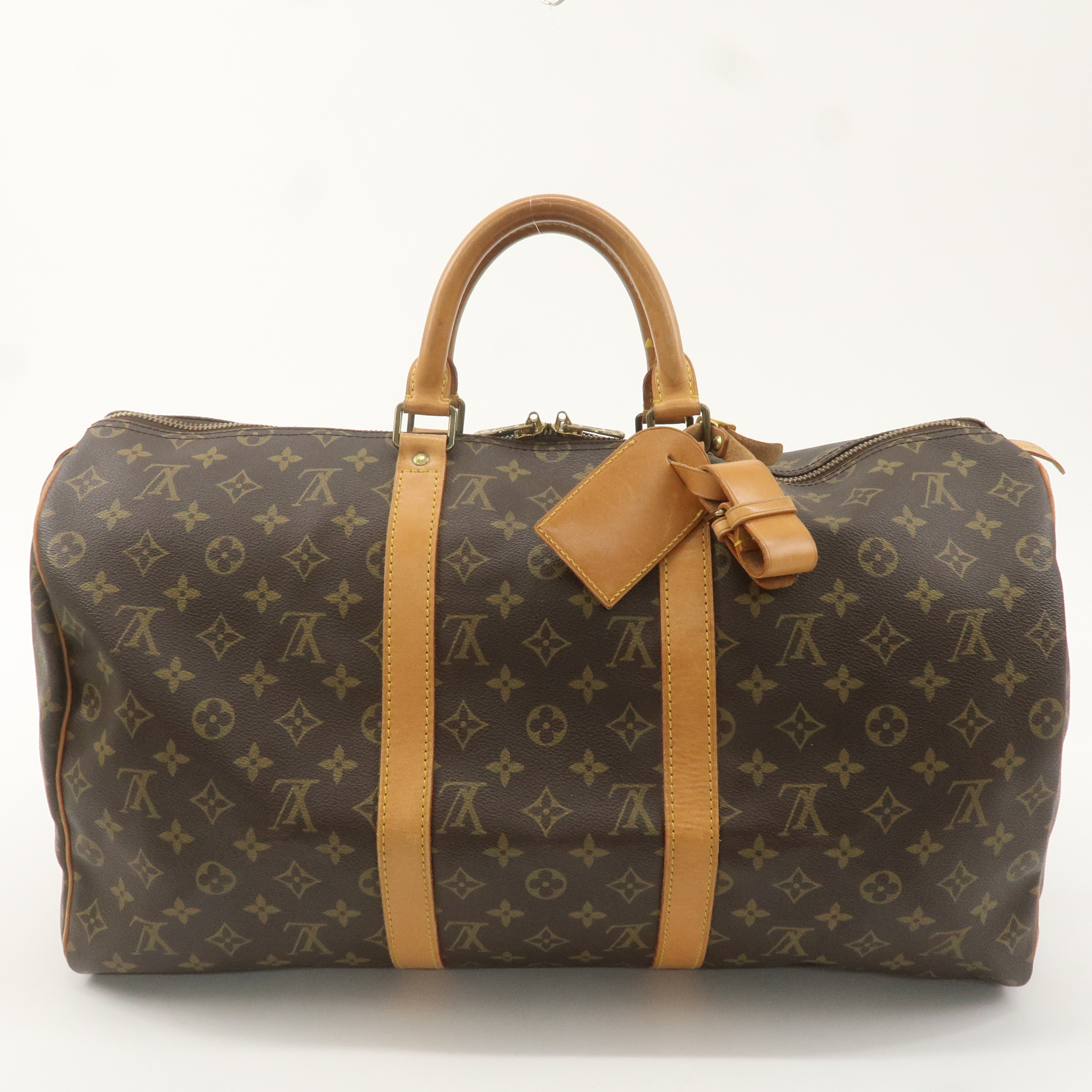 Louis Vuitton Monogram Keep All 50 Bag Brown M41426