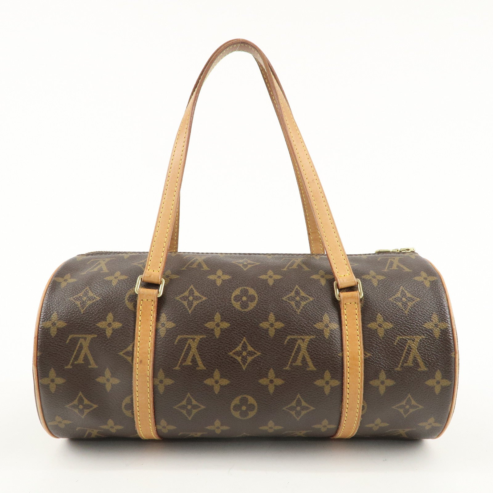 Louis Vuitton Monogram Papillon 30 Hand Bag Brown M51385