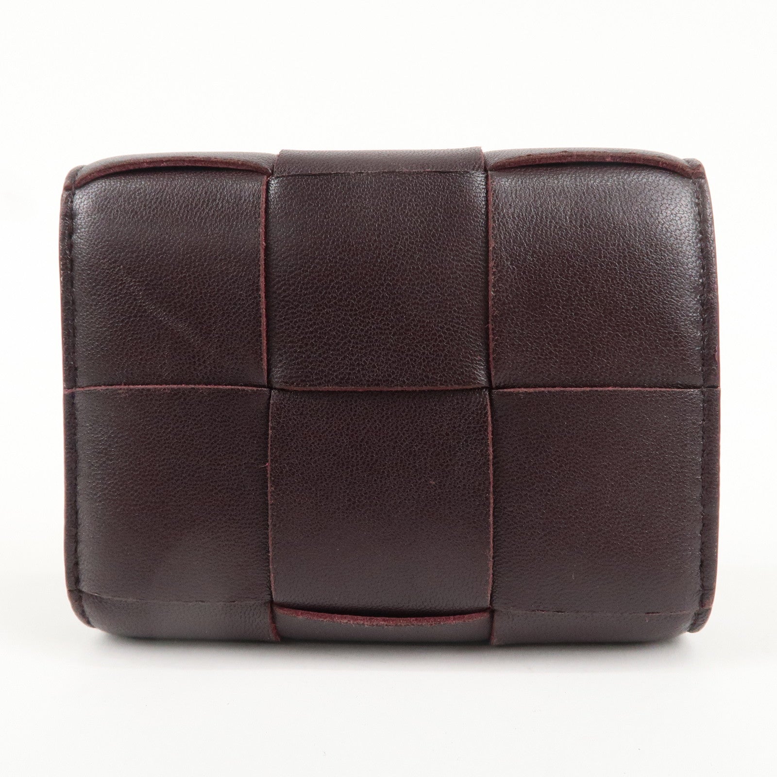 BOTTEGA VENETA Max Intrecciato Leather Tri-Fold Wallet 651372