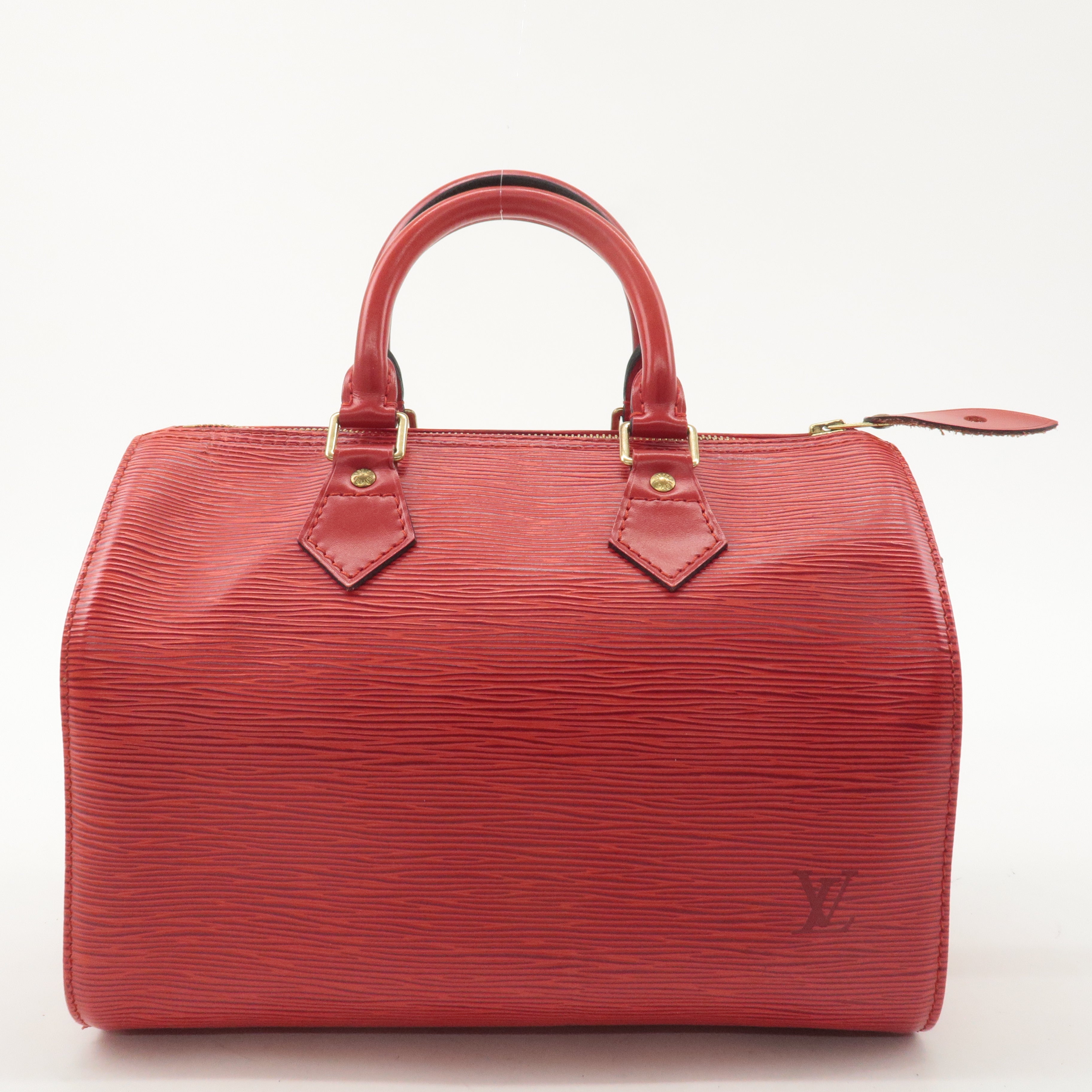 Louis Vuitton Epi Speedy 25 Hand Bag Castilian Red M43017