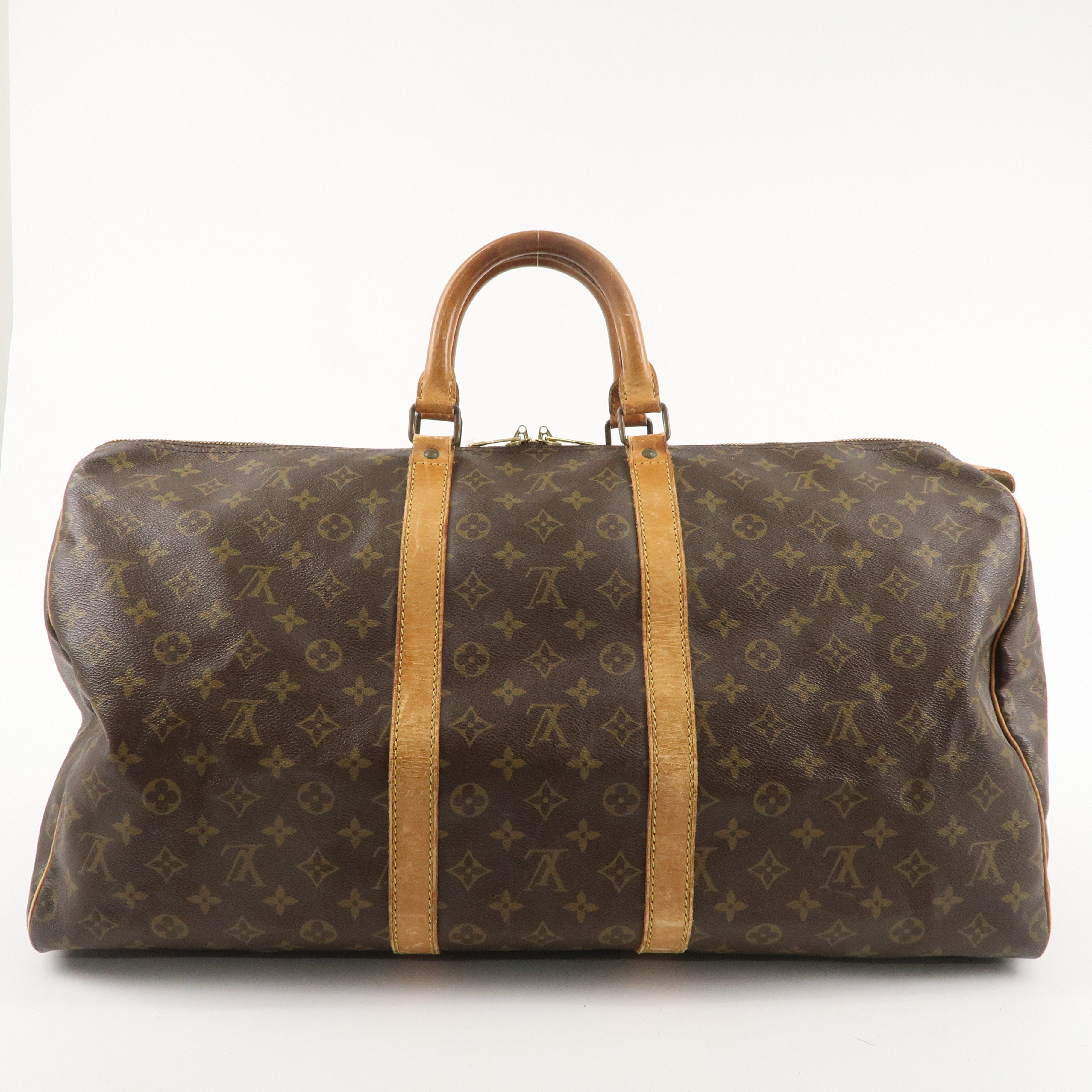 Louis Vuitton Monogram Keep All 55 Boston Bag Brown M41424