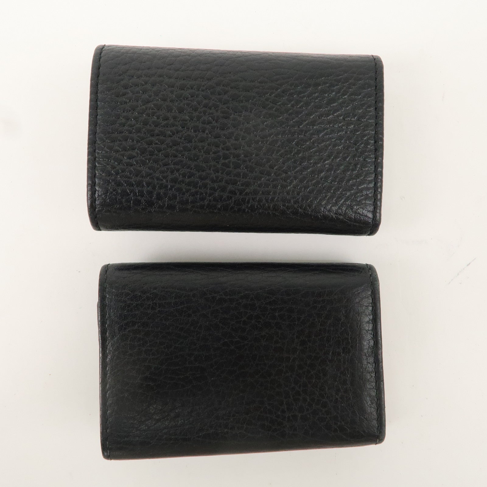 GUCCI Set of 2  GG Marmont Leather 6 Key Cases Black 456118