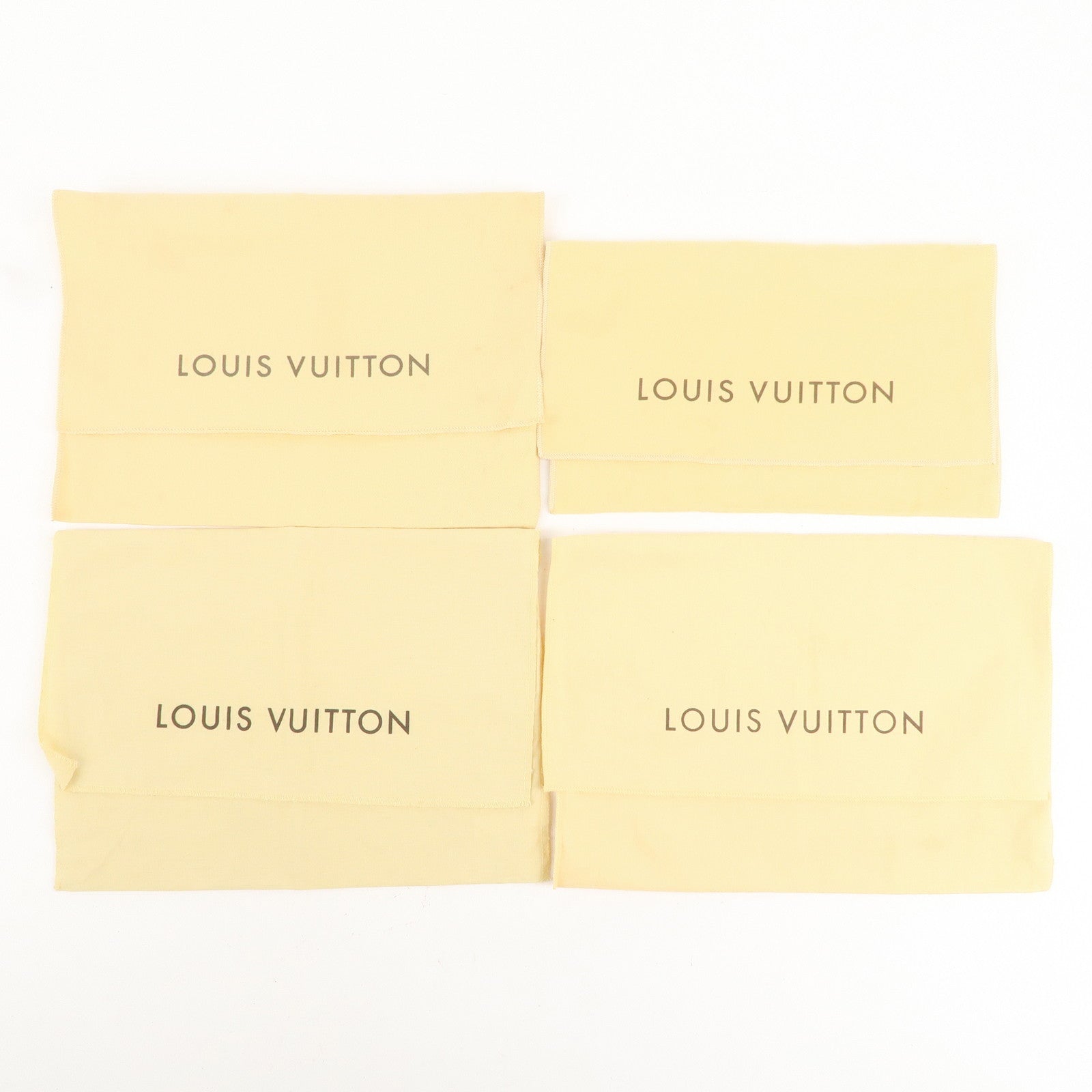 Louis Vuitton Set of 10 Storage Bag Dust Bag Flap Type Beige