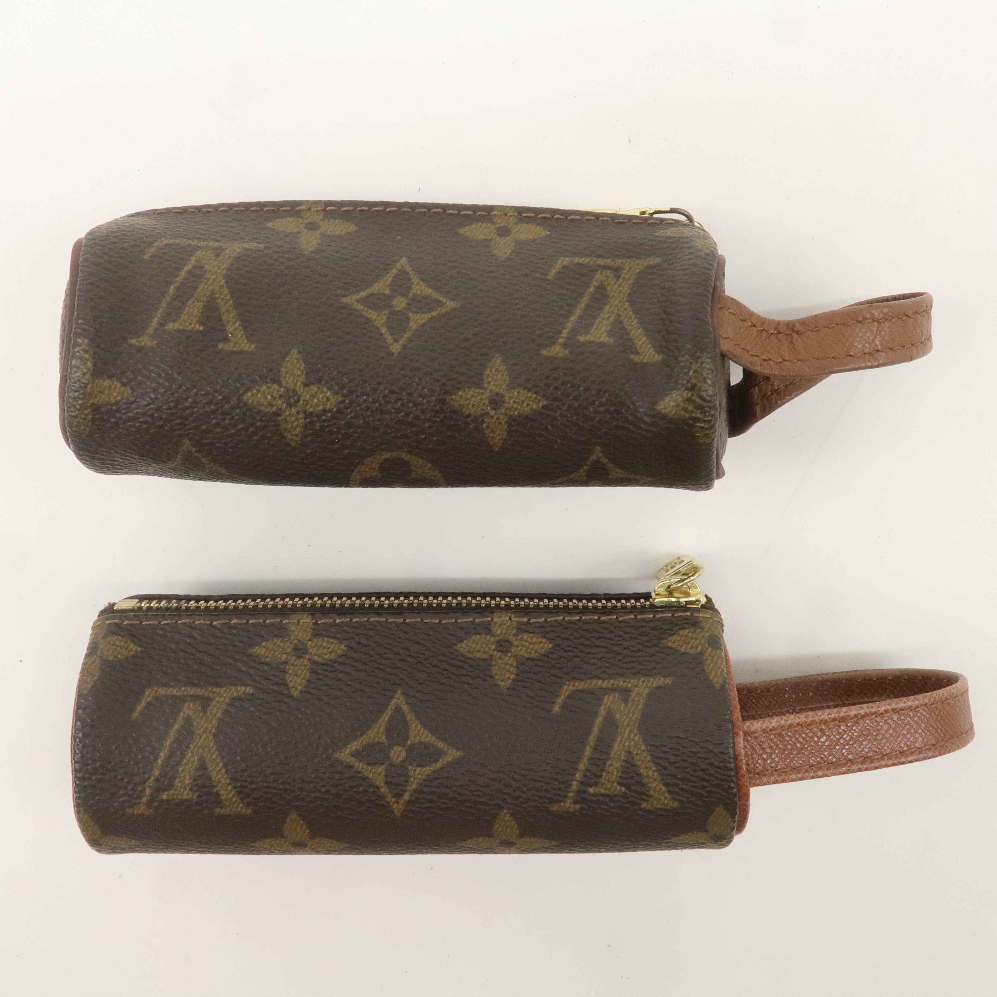 Louis Vuitton Monogram Set of 3 3Ball De Golf Ball Case M58249