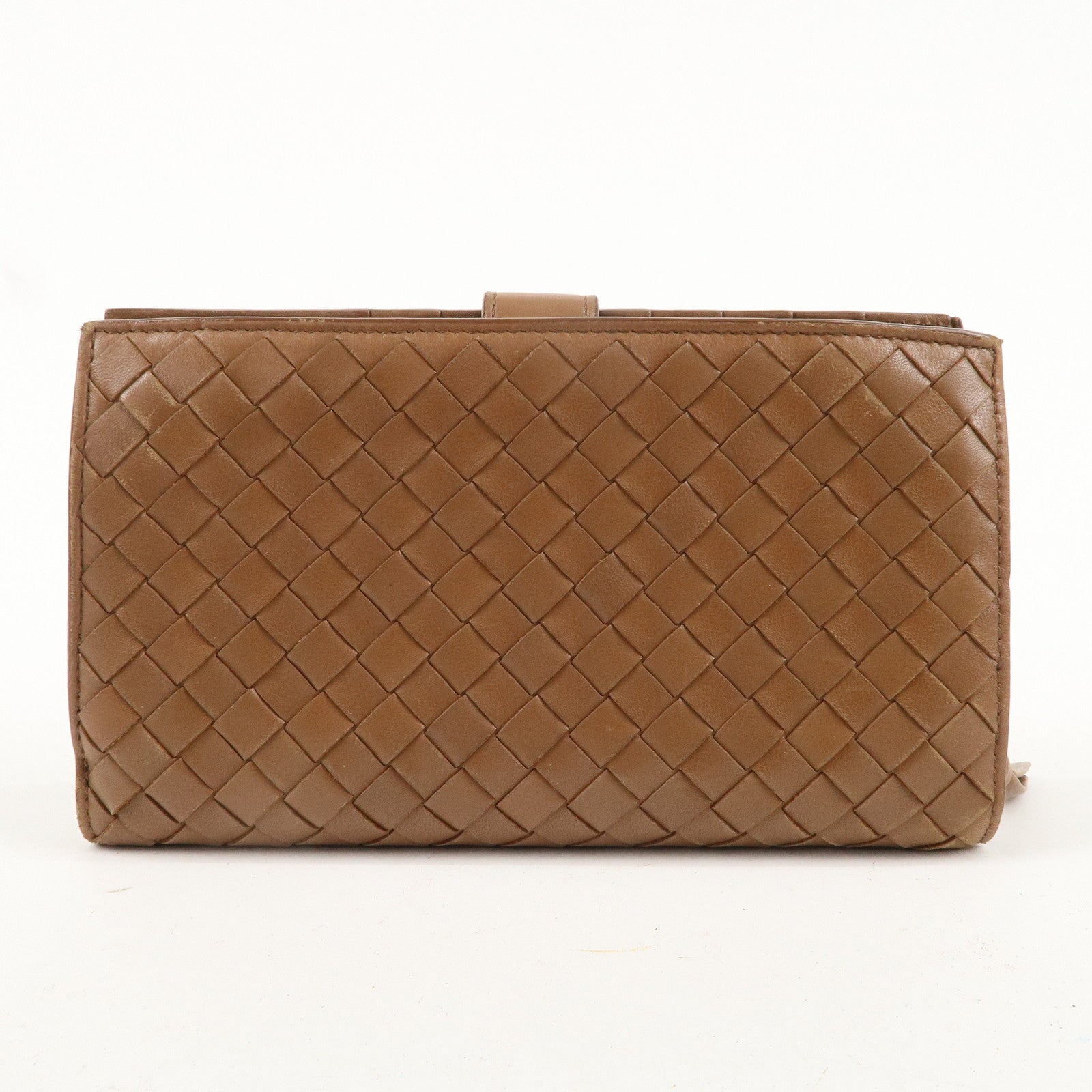 BOTTEGA VENETA Intrecciato Leather Bi-fold Long Wallet 114074