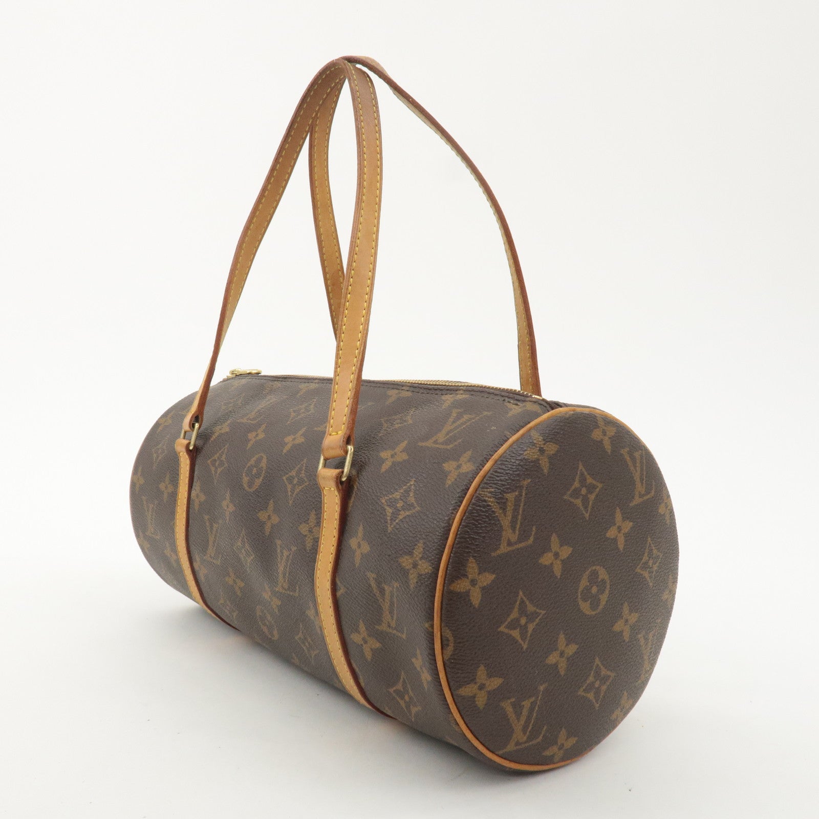 Louis Vuitton Monogram Papillon 30 Hand Bag New Style Brown M51385