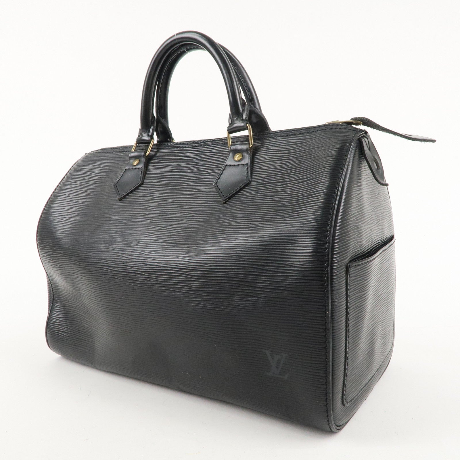 Louis Vuitton Epi Speedy 30 Leather Hand Bag Black Noir M59022