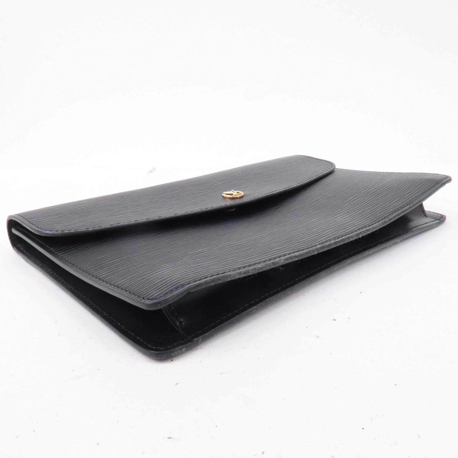 Louis Vuitton Set of 2 Epi Clutch Bag Noir Black M52652 M52522