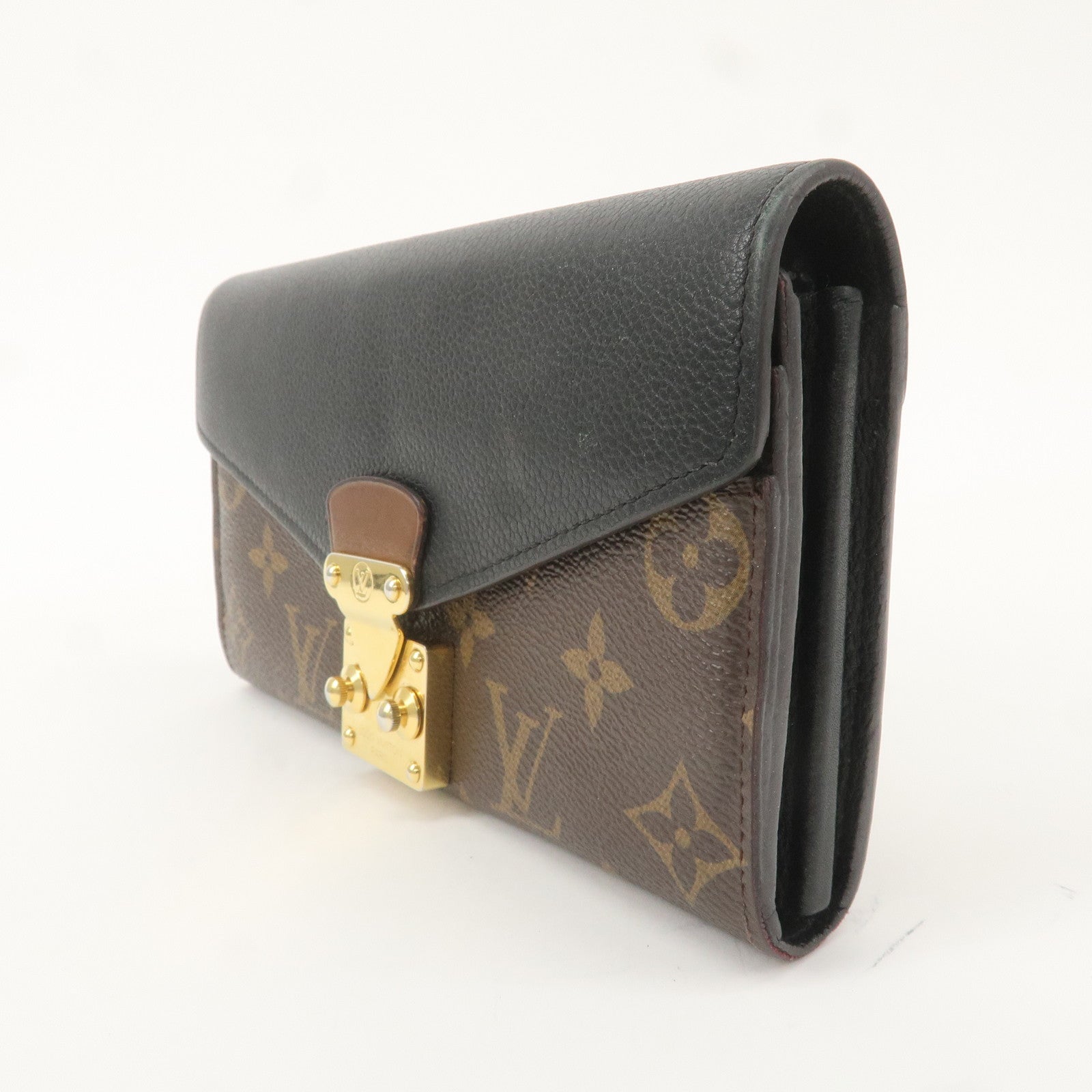 Louis Vuitton Monogram Portefeuille Pallas Wallet Noir M58415