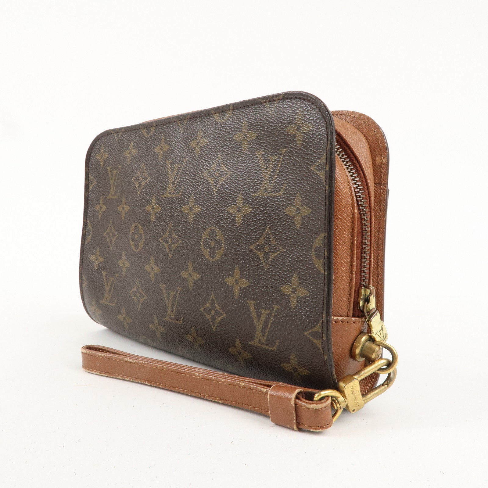 Louis Vuitton Monogram Orsay Clutch Bag Pouch Brown M51790