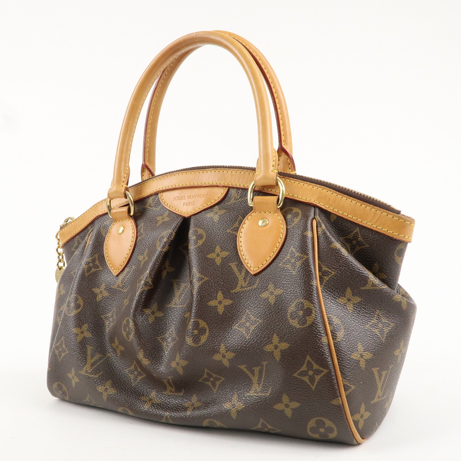 Louis Vuitton Monogram Tivoli PM Hand Bag Brown M40143