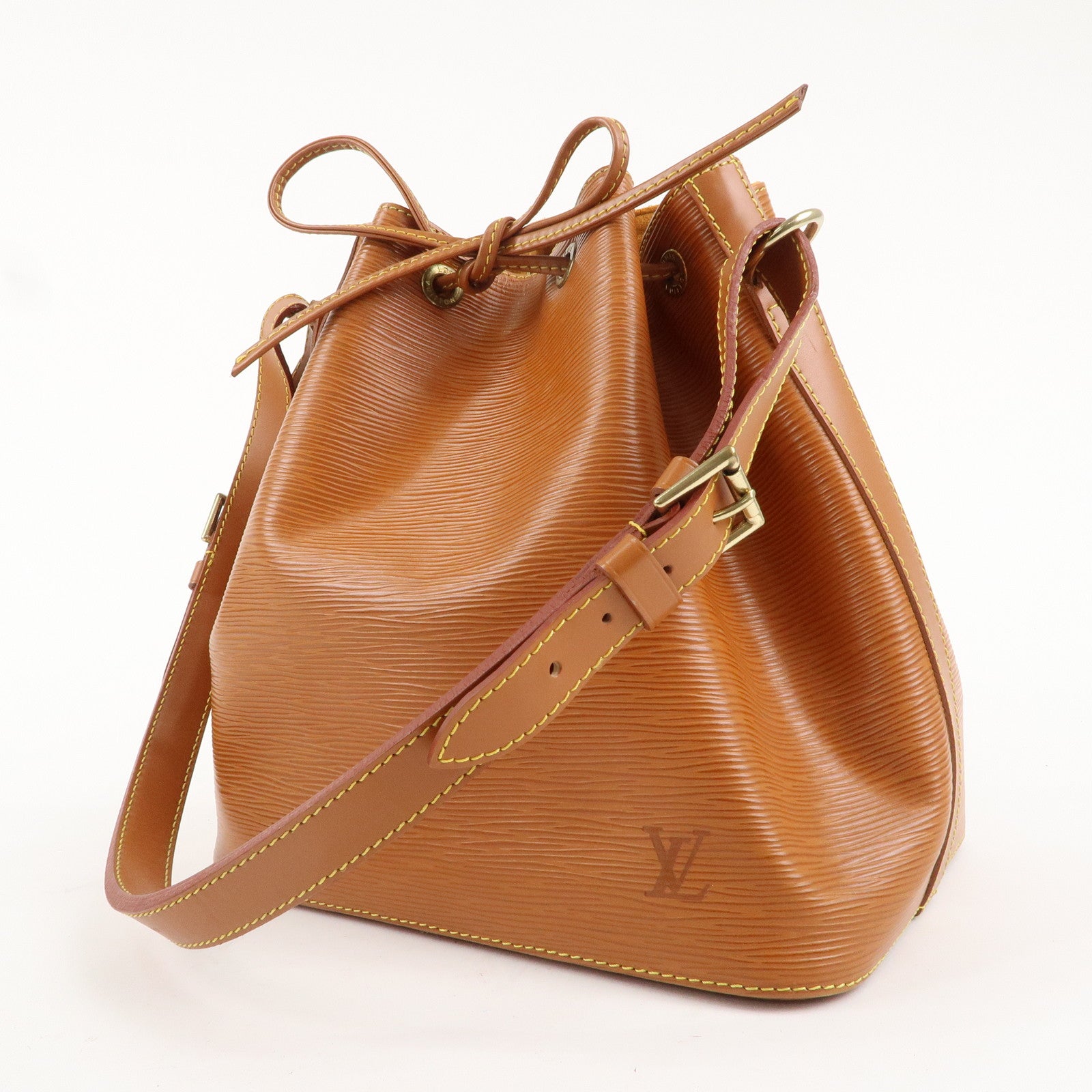 Louis Vuitton Epi Petit Noe Shoulder Bag Kenya Brown M44103