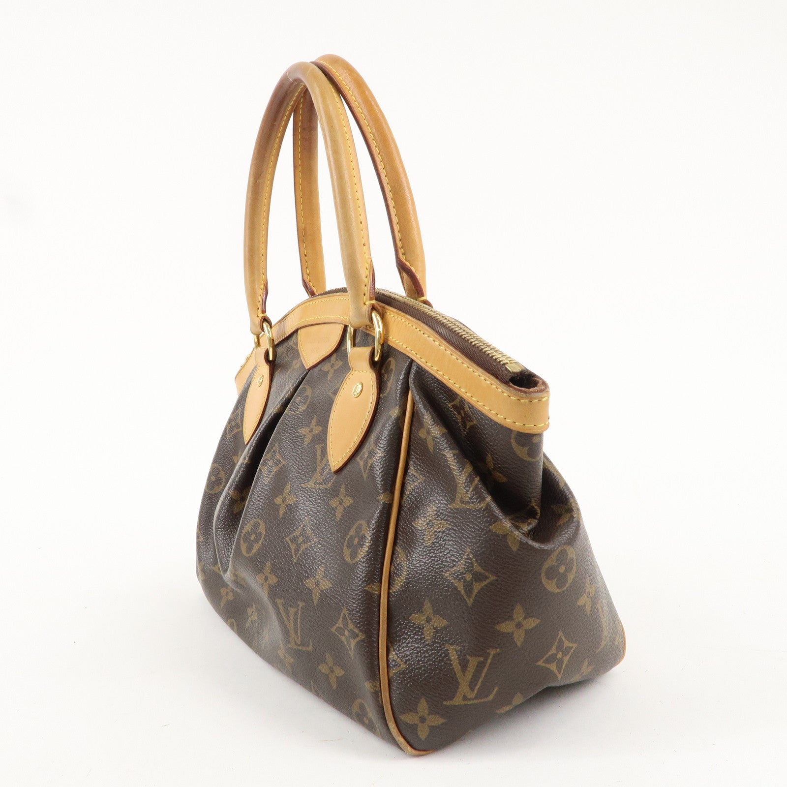 Louis Vuitton Monogram Tivoli PM Hand Bag Brown M40143