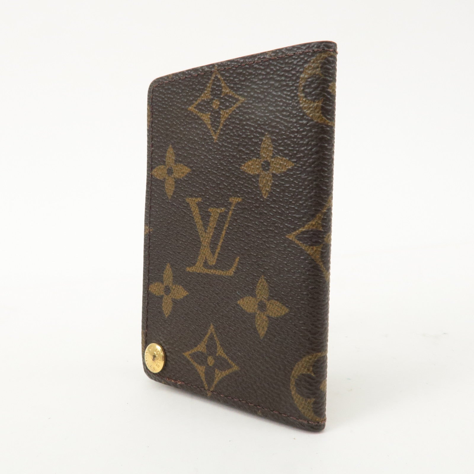 Louis Vuitton Monogram Porte Cartes Credit Pression Brown M60937