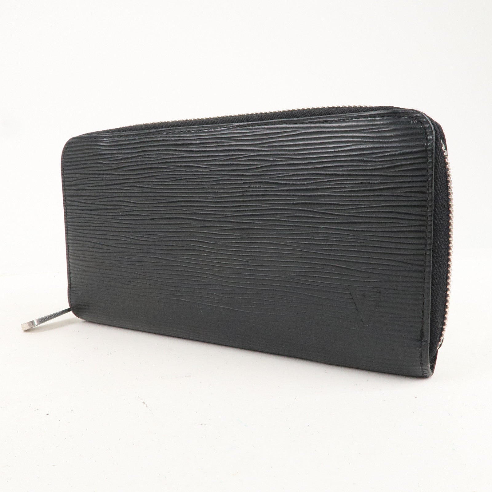 Louis Vuitton Epi Zippy Wallet Zip Round Long Wallet Black M61857