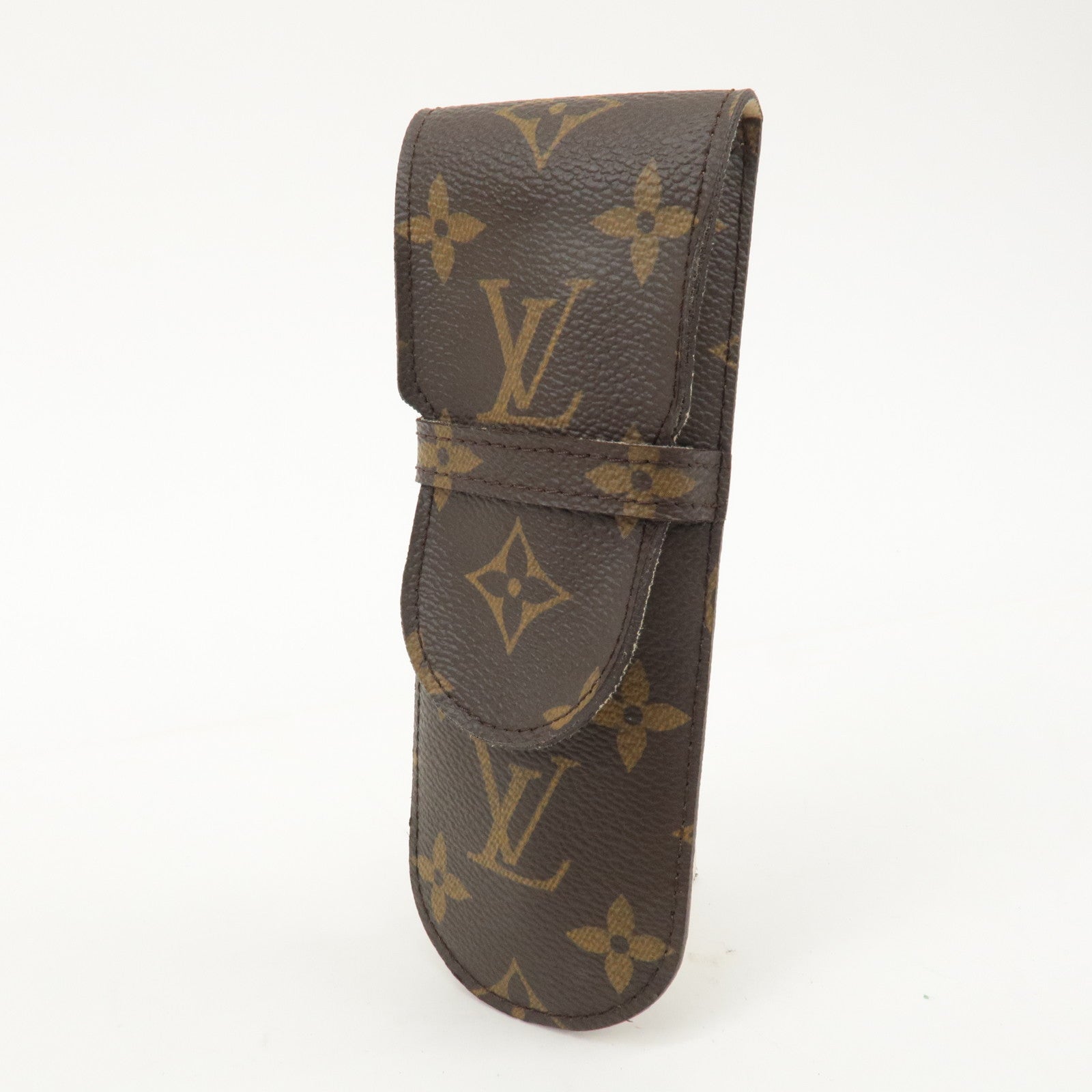 Louis Vuitton Monogram etui stylo Pen Case Brown M62990