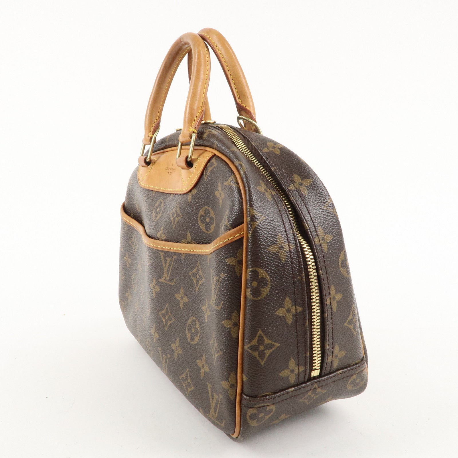 Louis Vuitton Monogram Trouville Hand Bag Brown M42228