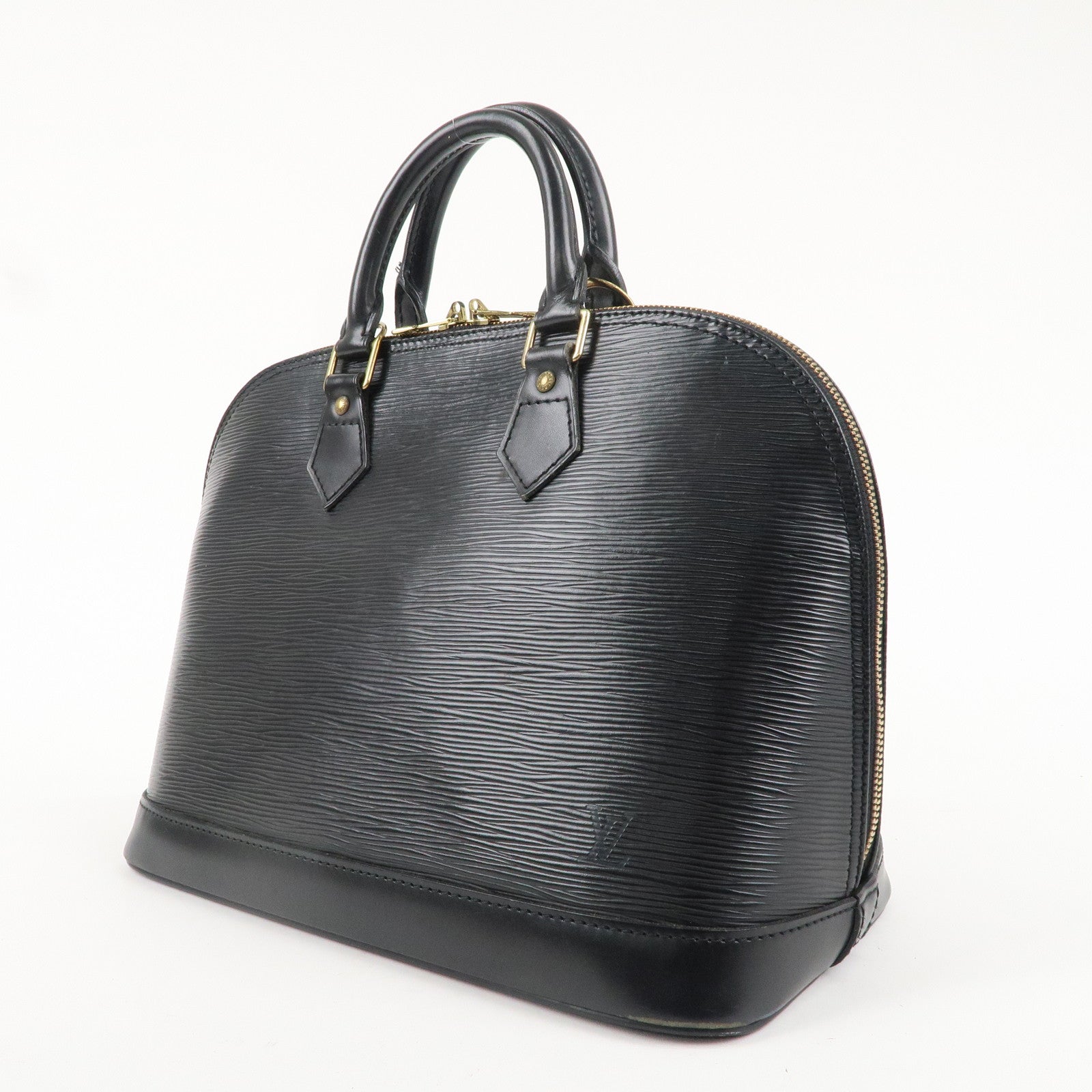 Louis Vuitton Epi Alma Hand Bag Noir Black M52142