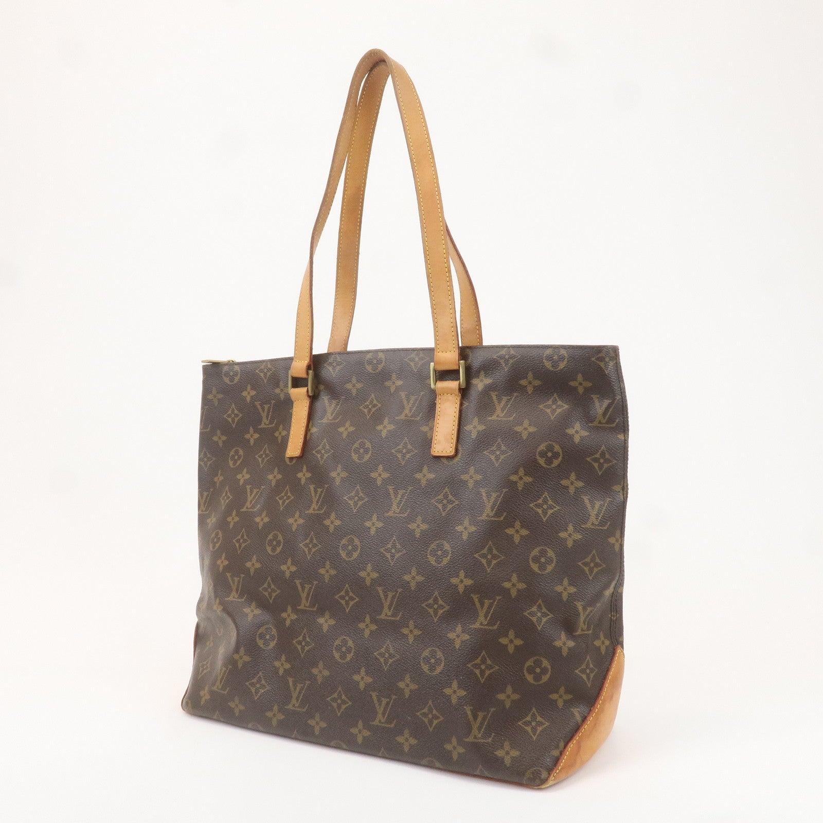 Louis Vuitton Monogram Cabas Mezzo Tote Bag Brown M51151