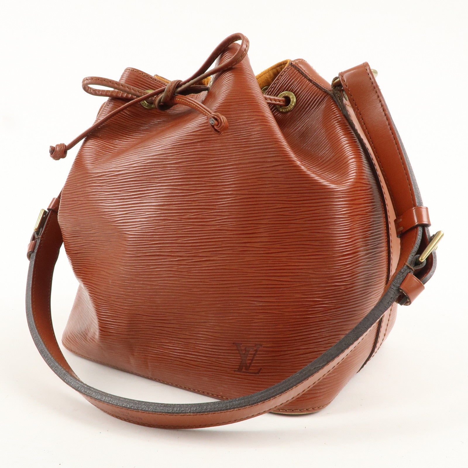 Louis Vuitton Epi Petit Noe Shoulder Bag Kenya Brown M44103